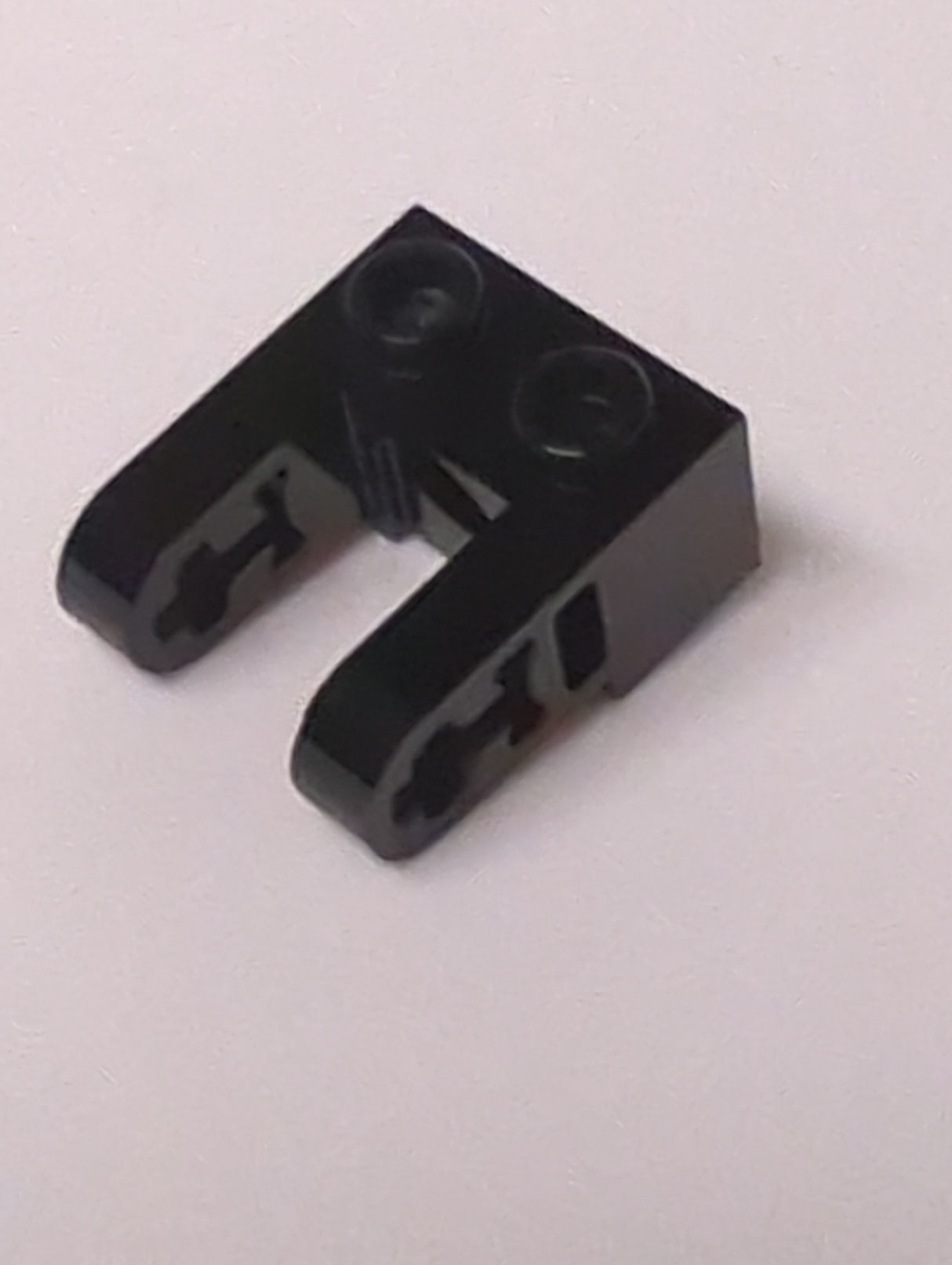 NEU Technik Stein 1 x 2 mit Loch und doppeltem Liftarm schwarz