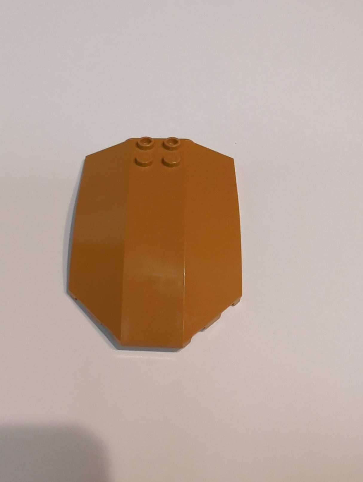 NEU Windschutzscheibe 8 x 6 x 2 gebogene, abgeschrägte Seiten nougat (medium)