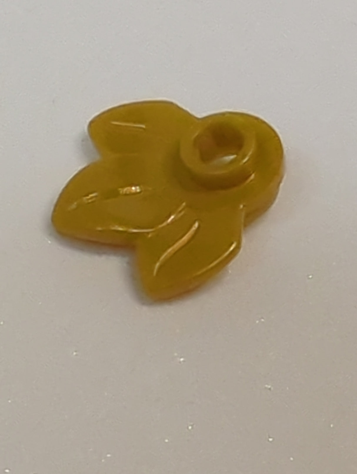 NEU 1 x 1 Pflanzenblatt 3fach pearlgold