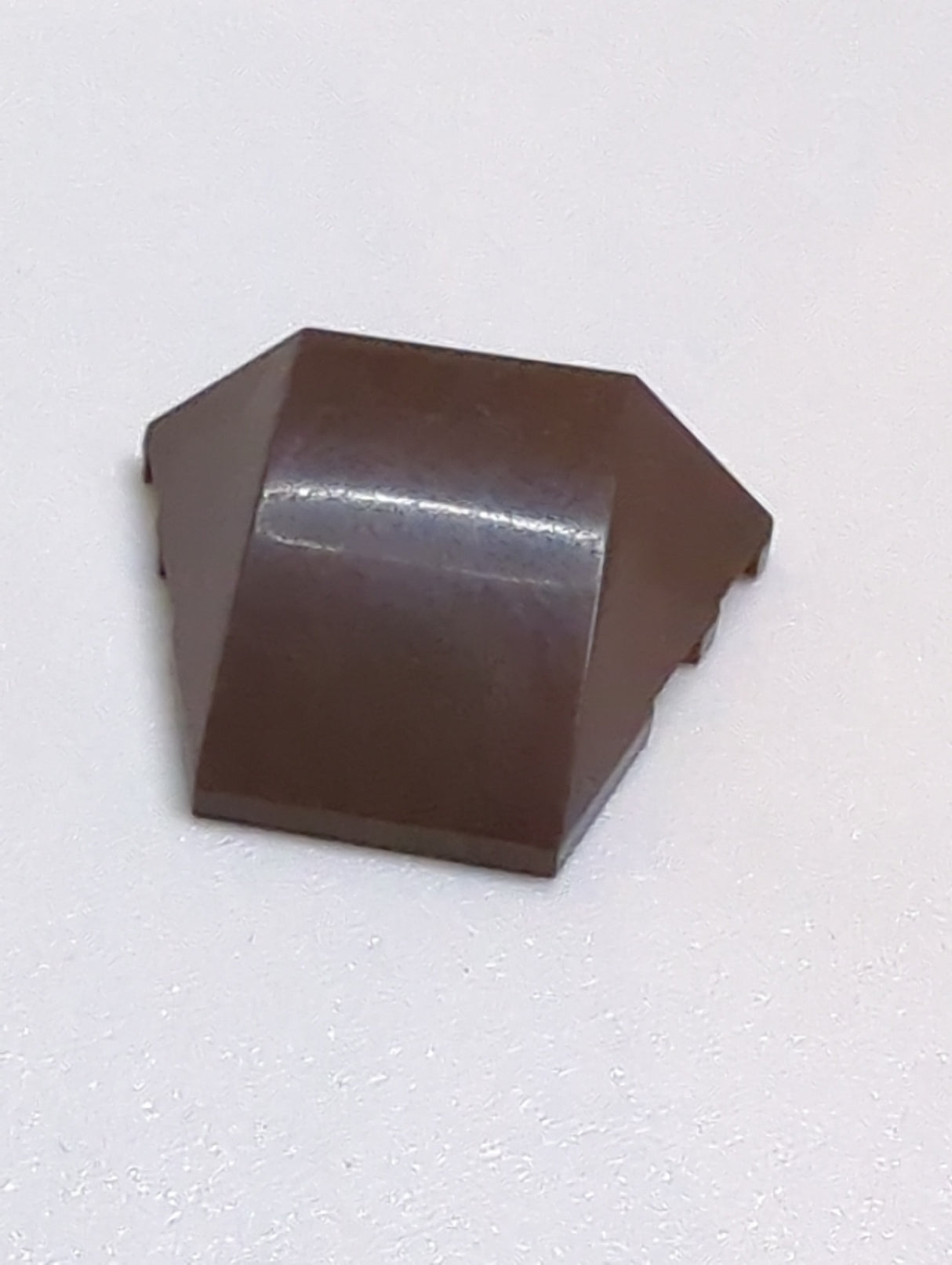 4x3 Keilstein ohne Noppen auf Oberseite dunkelbraun