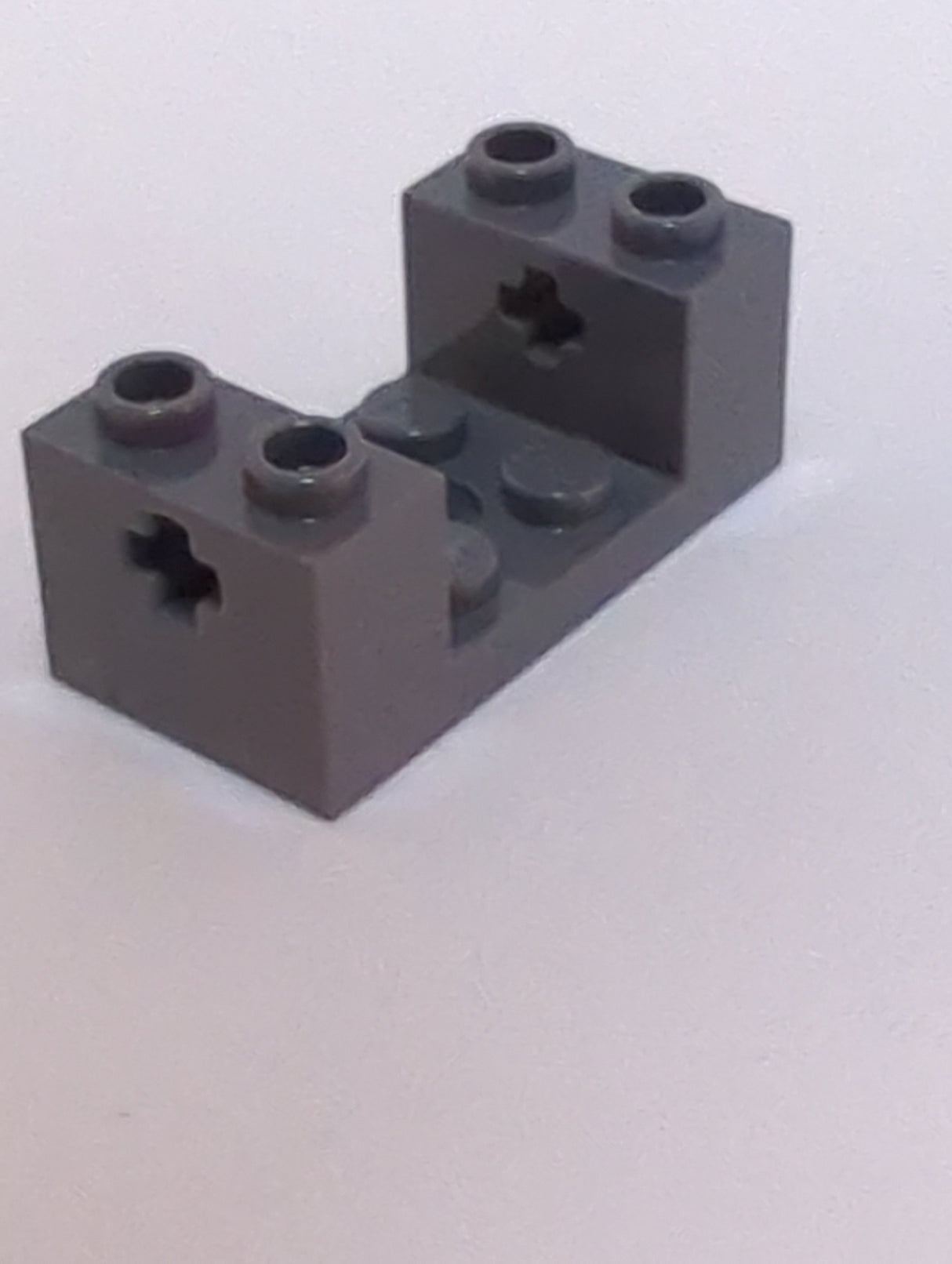 NEU Technic, Brick 2 x 4 x 1 1/3 with 2 x 2 Cutout and Axle Holes neudunkelgrau dark bluish gray