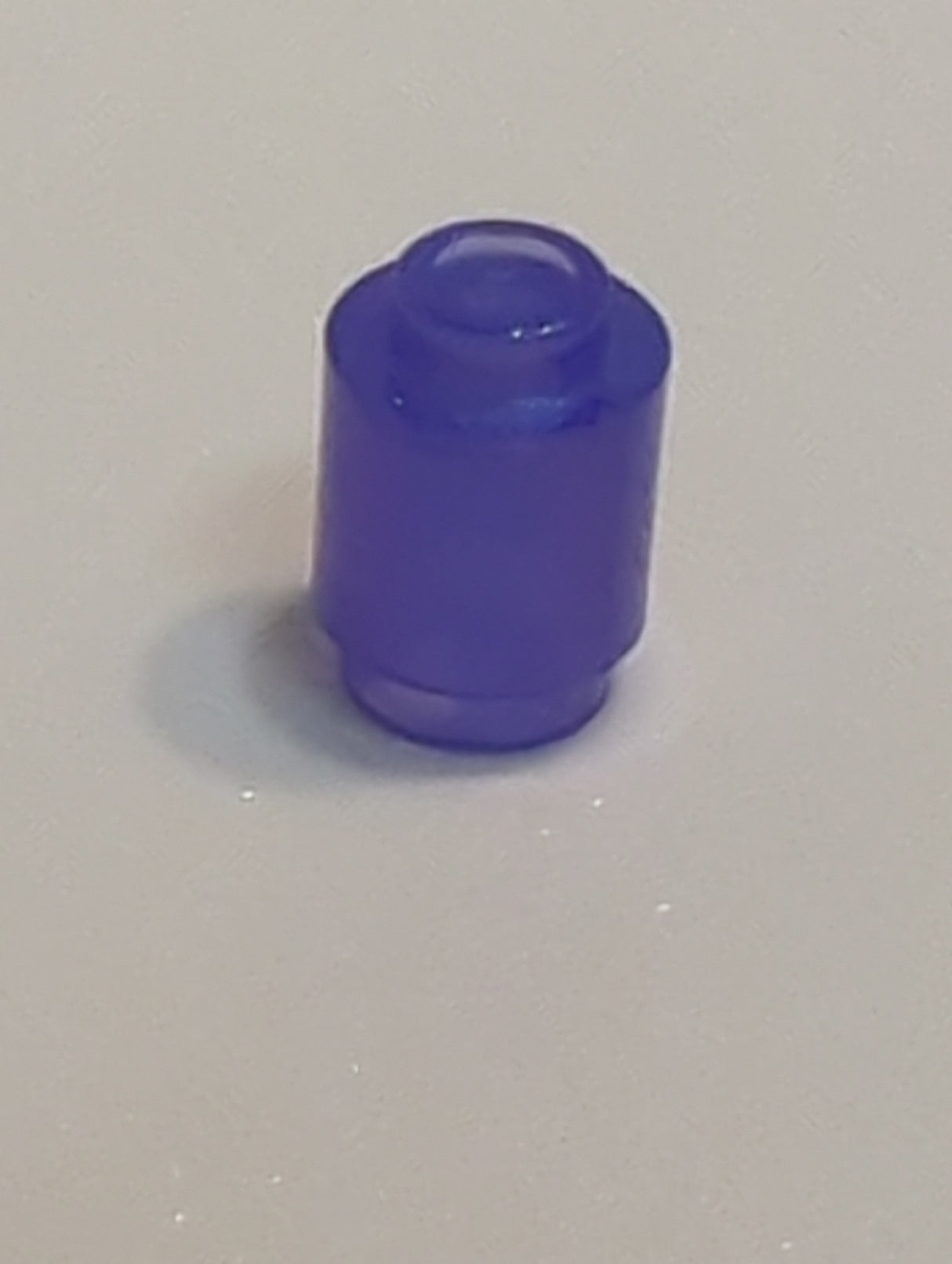 NEU Stein rund  1 x 1 satin transparent lila