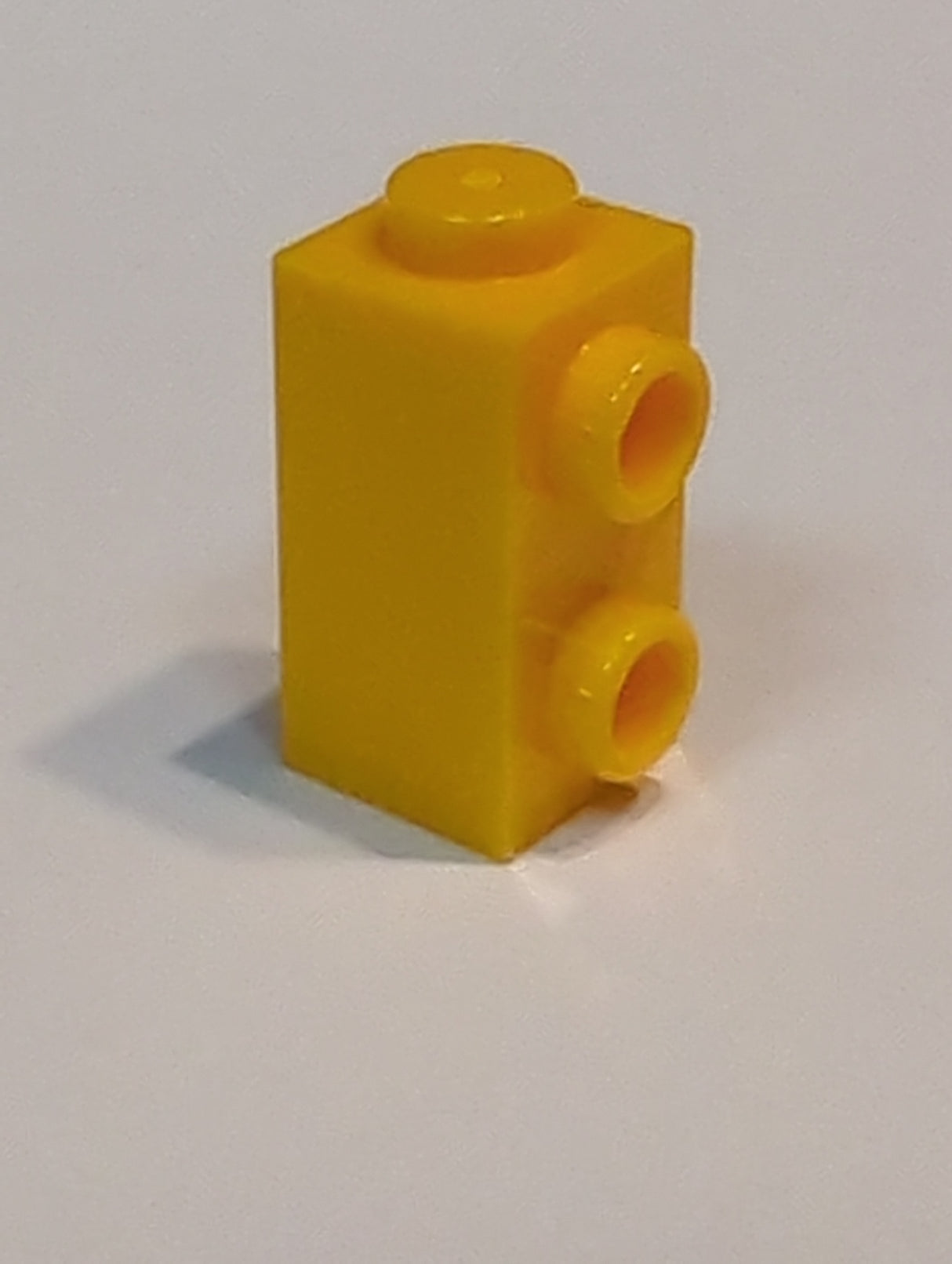 NEU Stein, modifiziert 1 x 1 x 1 2/3 mit Noppen an der Seite hellorange