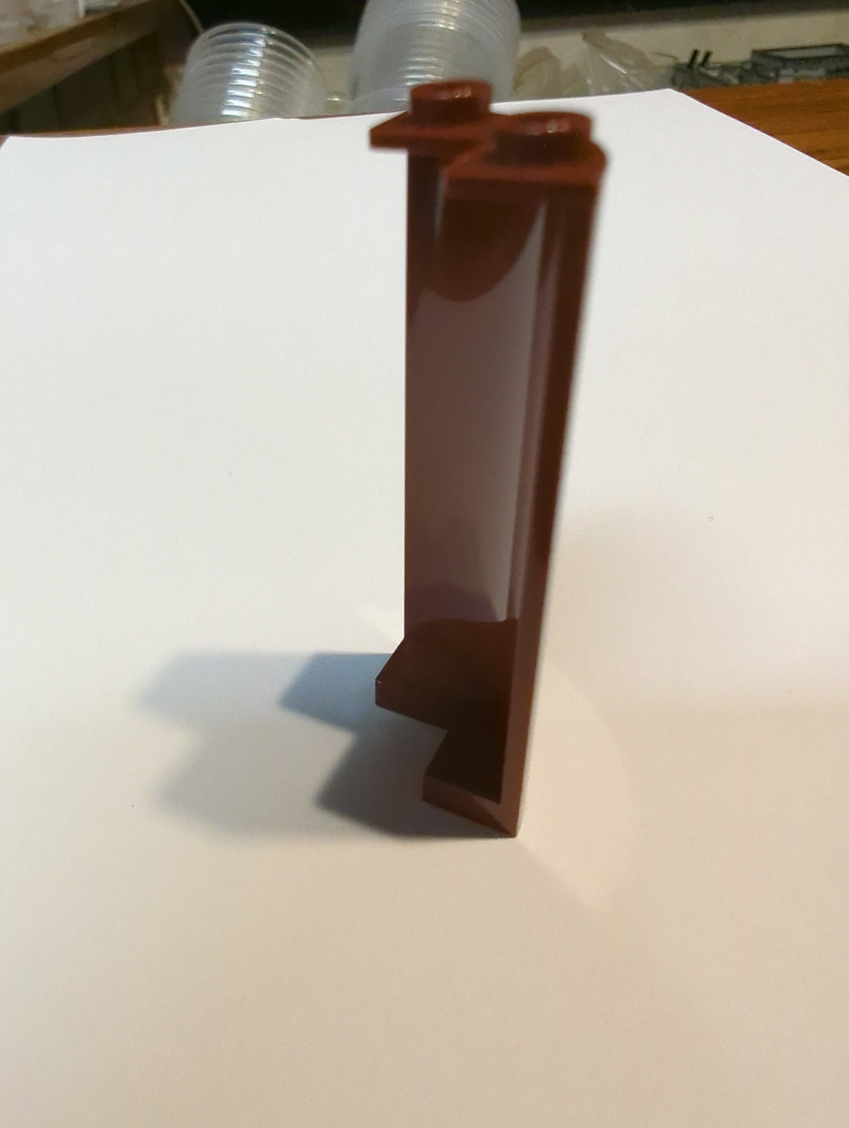 NEU Zylinder Viertel 2 x 2 x 5 mit 1 x 1 Ausschnitt neubraun