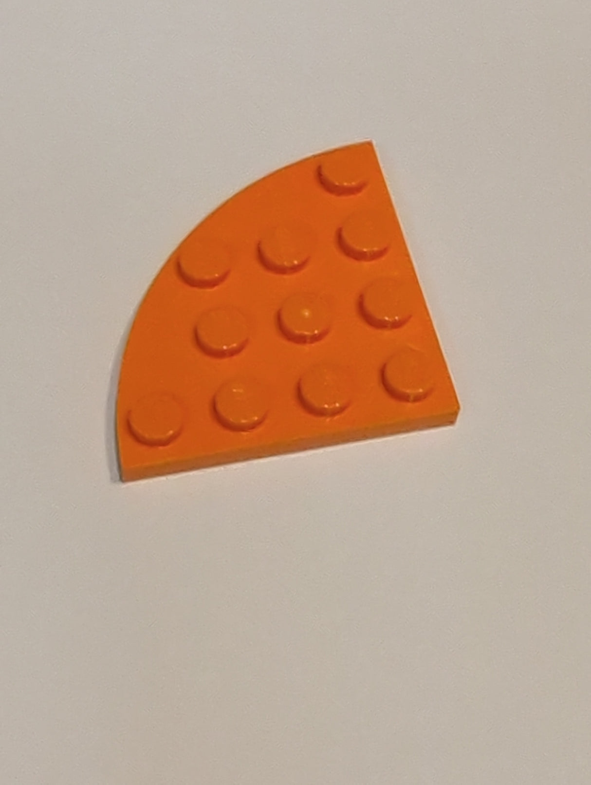 NEU Platte, abgerundete Ecke 4 x 4 orange