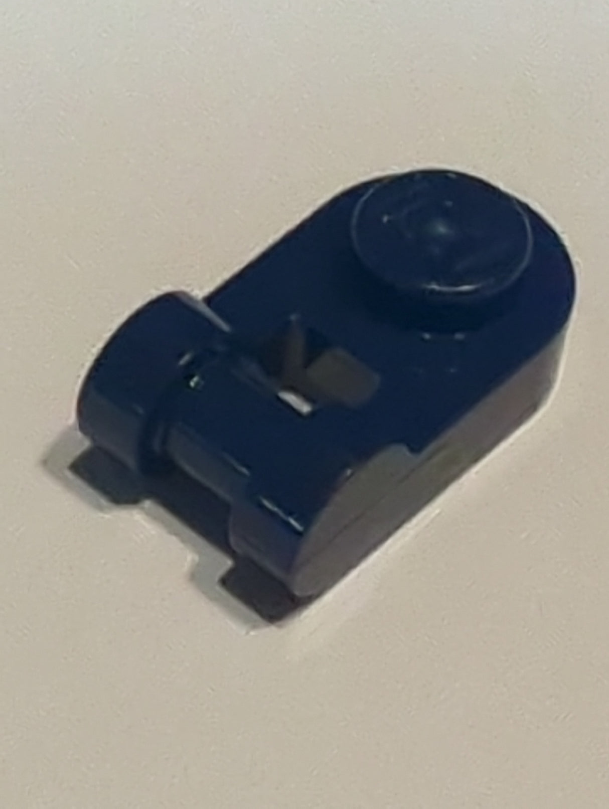 NEU Platte, Rund 1 x 1 mit Stangenhalter dunkelblau