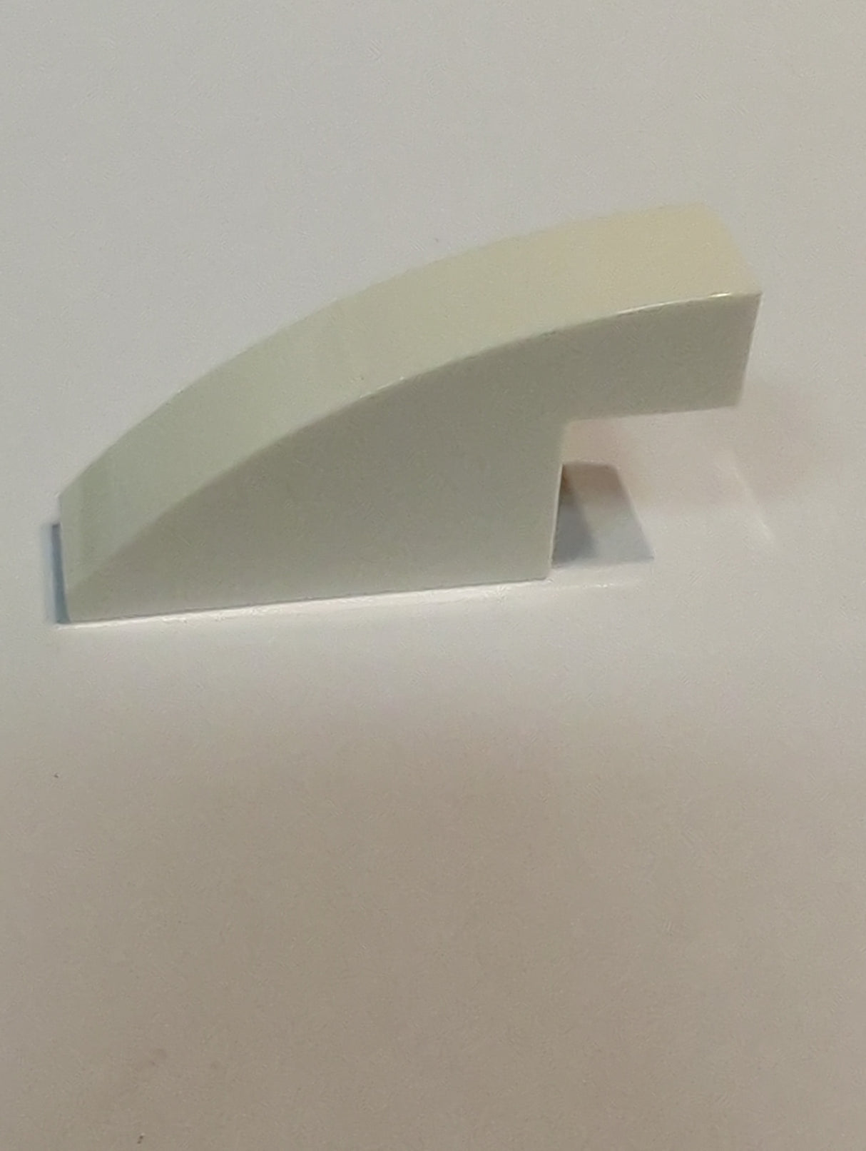 NEU Schrägstein, gebogene Form 4 x 1 x 1 2/3 weiß