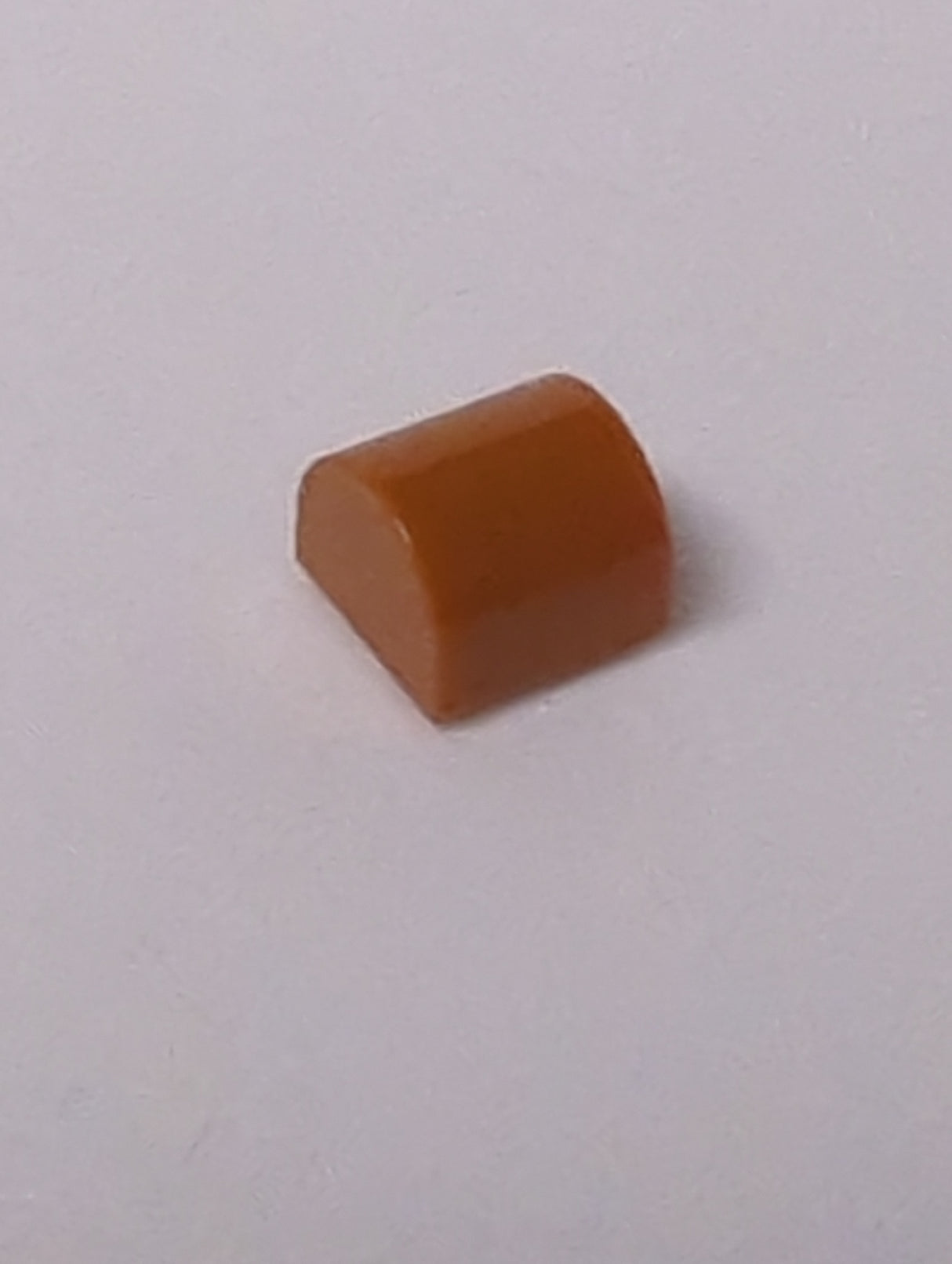 NEU 1 x 1 x 2/3 modifizierter Stein doppelt gebogen dunkelorange