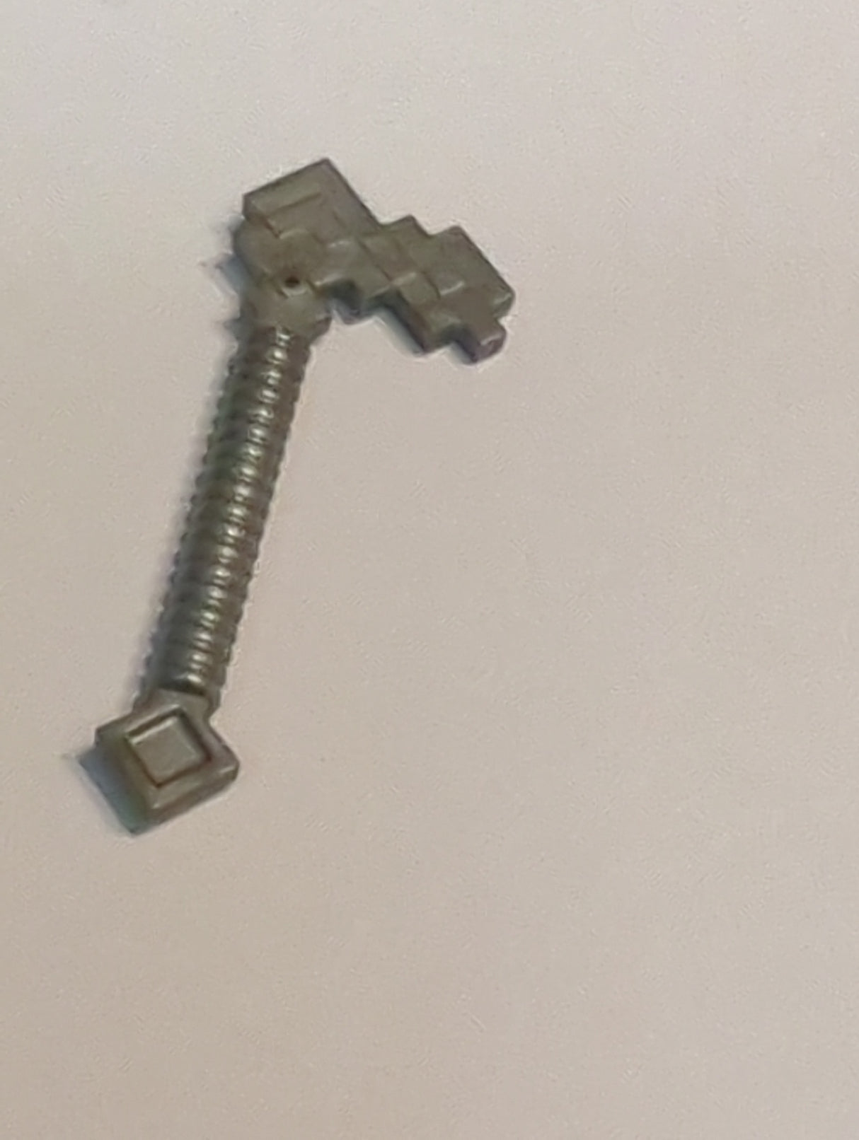 Minifigur, Utensil Hacke, pixelig Minecraft pearlsilber