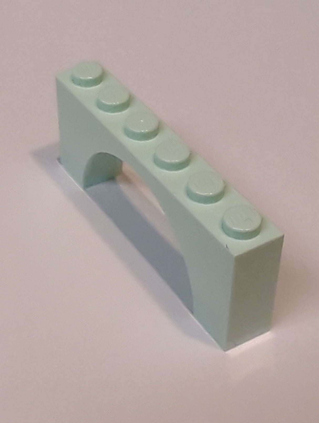 NEU Bogenstein 1 x 6 x 2 - Oberseite ohne verstärkte Unterseite beige aqua (hell)