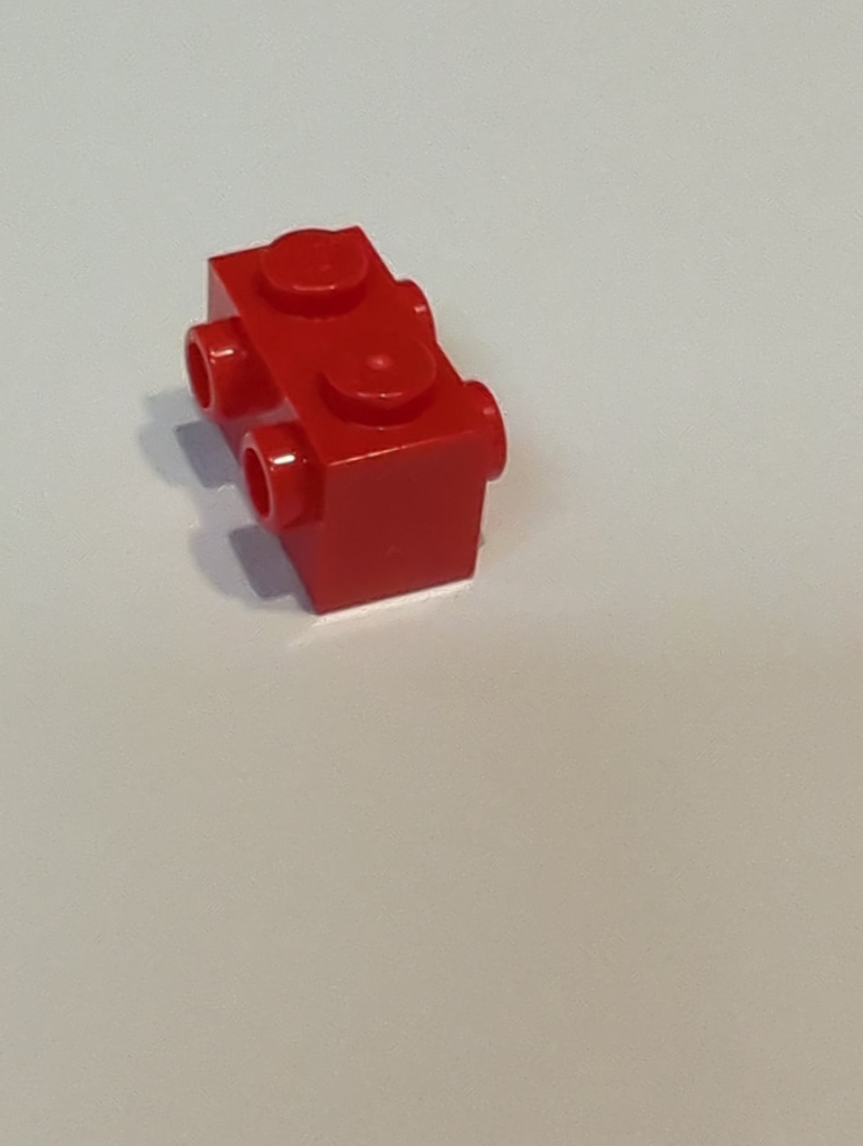 NEU Stein, modifiziert 1 x 2 mit Noppen an den Seiten rot