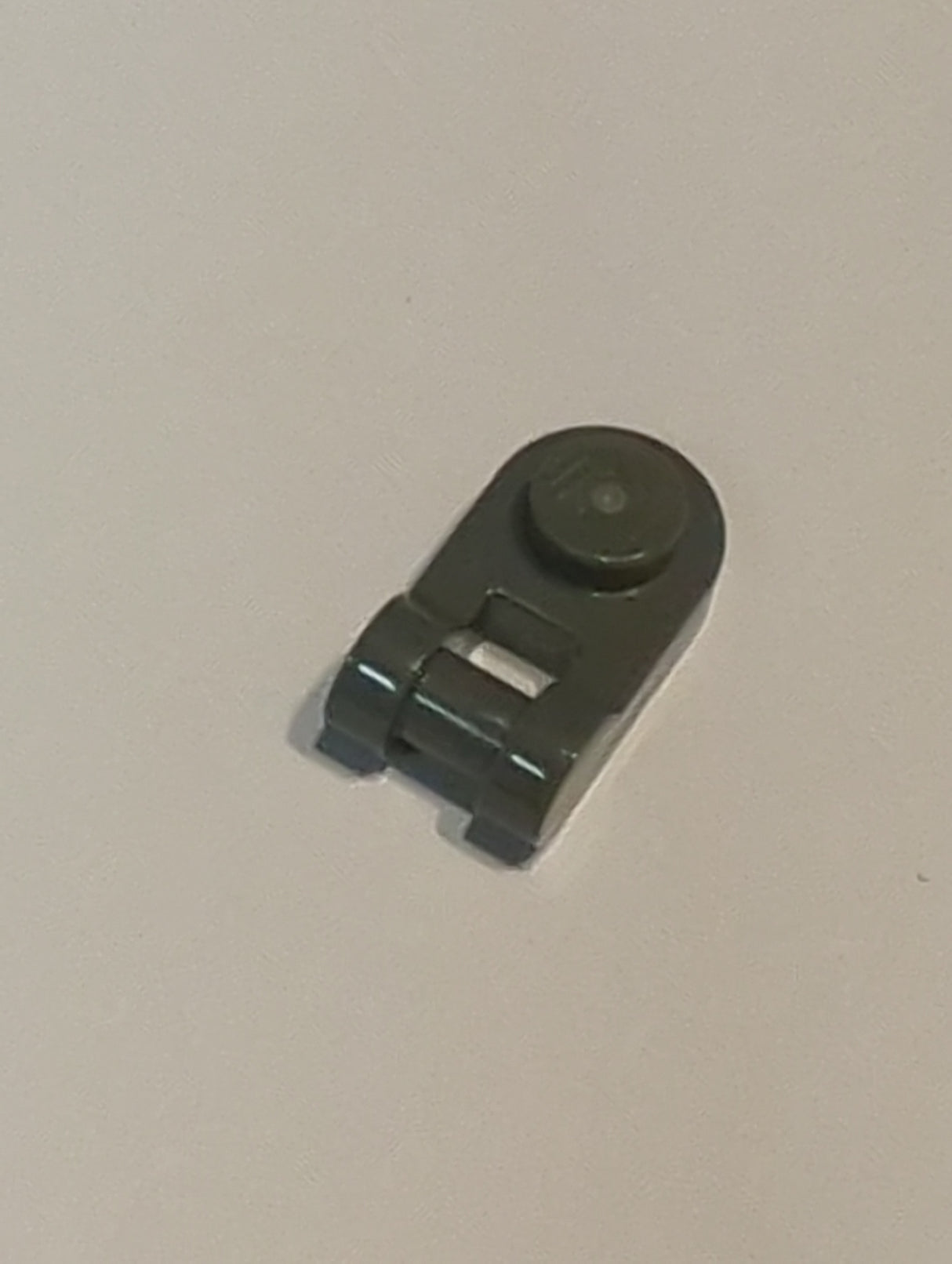 NEU Platte, Rund 1 x 1 mit Stangenhalter neudunkelgrau