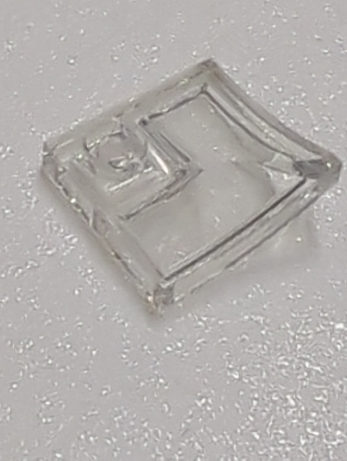 NEU Neigung, gebogen 2 x 2 Double transparent weiß