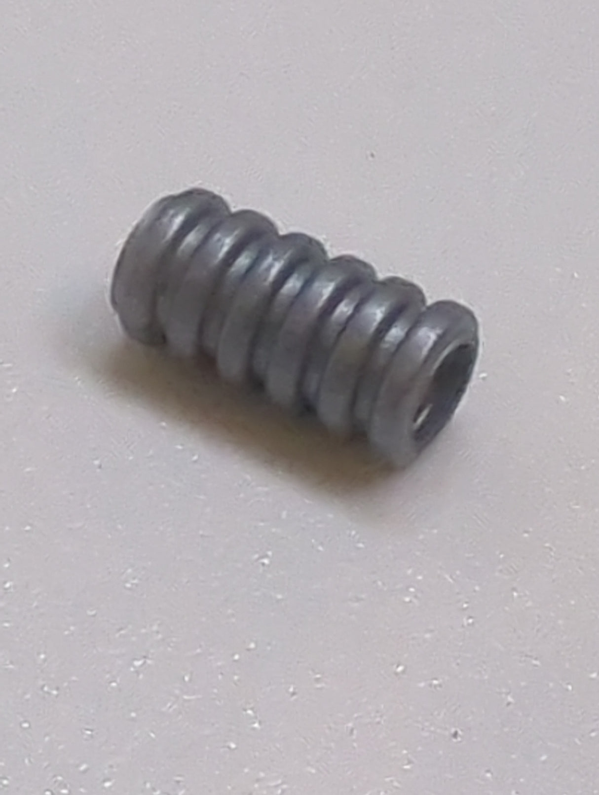 Schlauch geriffelt 2L mit 7mm Durchm. pearlhellgrau