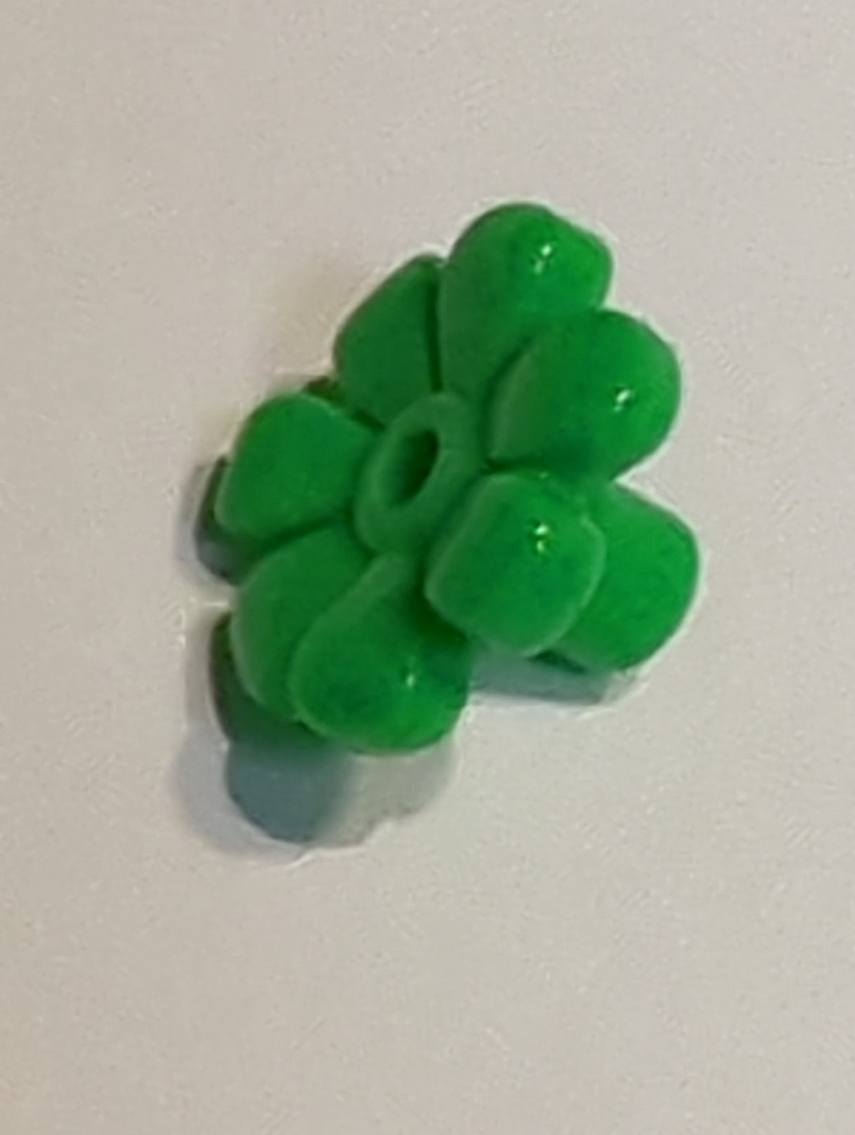 NEU 1 x 1 Blüte Blumenrand Rundplatte 7fach mediumgrün