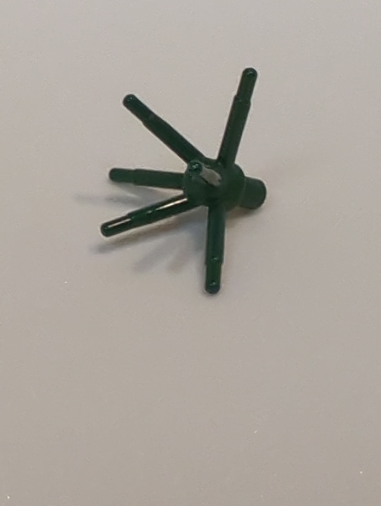 NEU Pflanze Blumenstiel mit Stab und 6 Stielen dunkelgrün