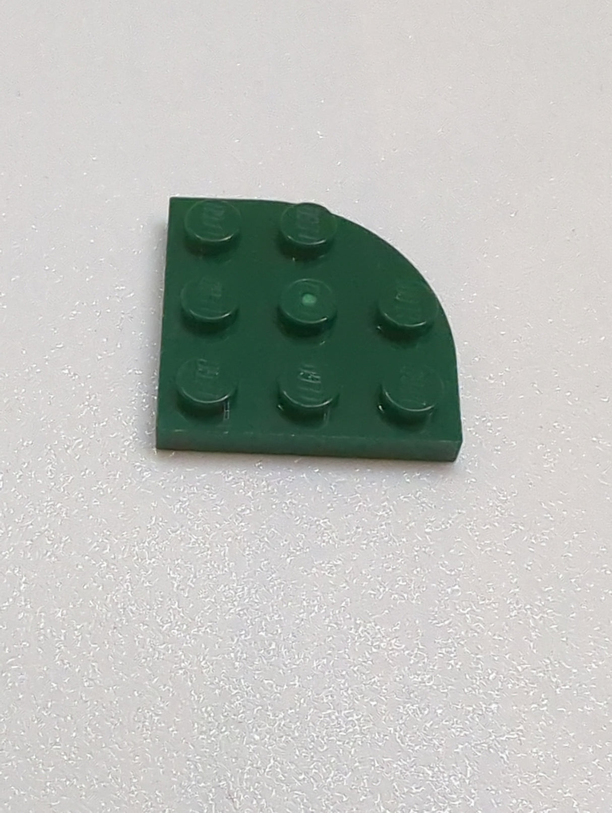 3x3 Kreis 1/4 Eckplatte / Rundplatte dunkelgrün