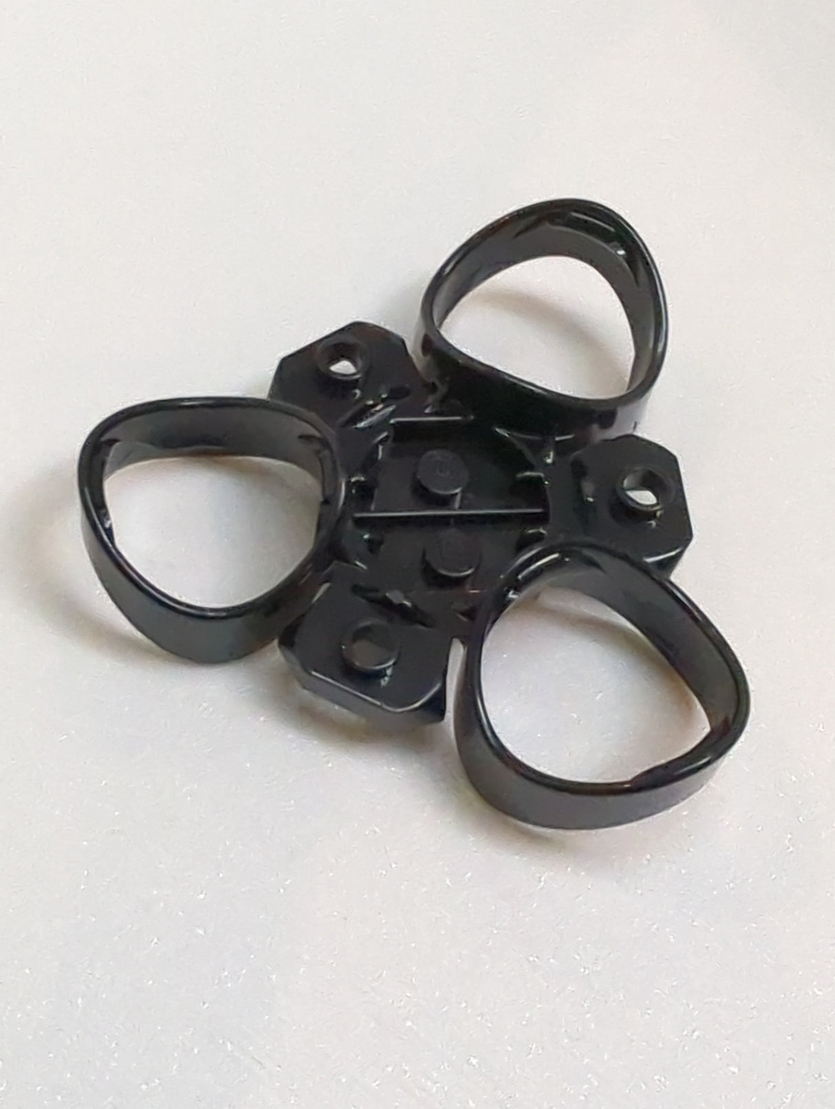 NEU Fahrzeug, Spinjitzu-MiniFiguren-Ständer mit 3 äußeren Noppen und Kugelhaltern schwarz