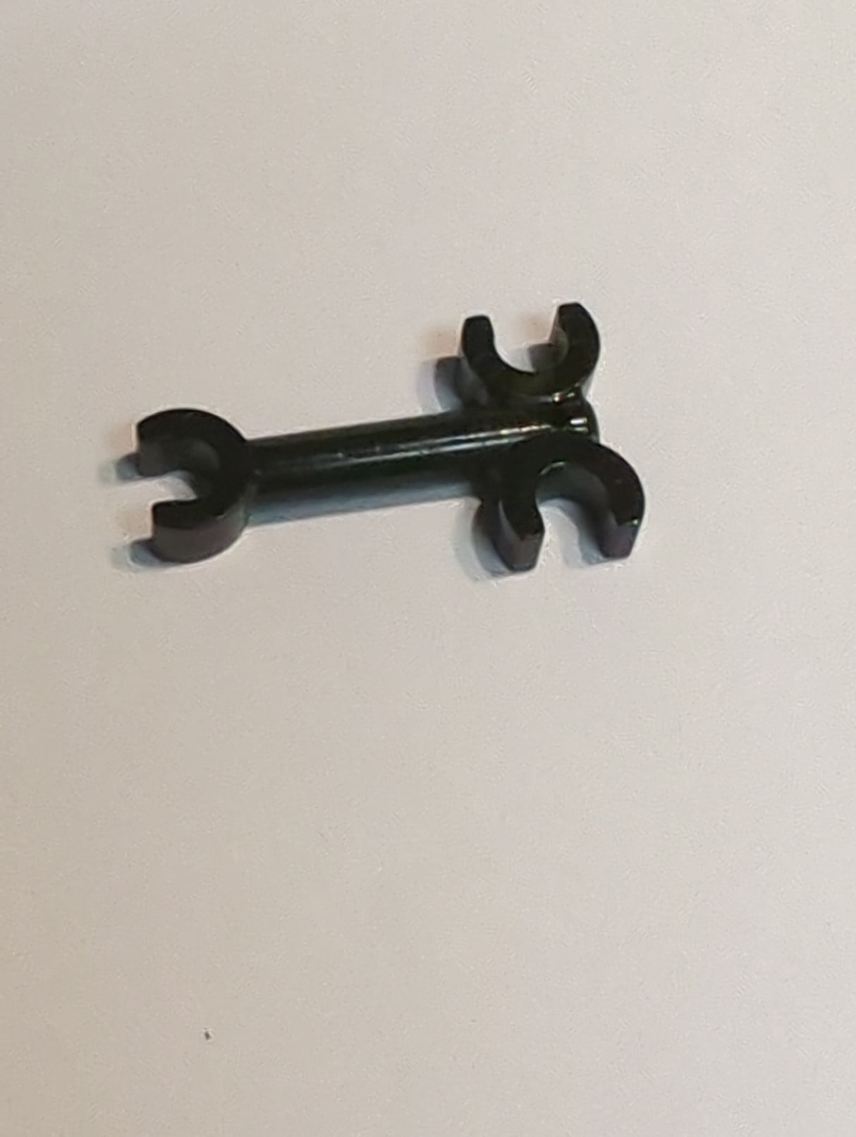 NEU Stange 2L mit Clip-Ende und 2 Clips auf gegenüberliegenden Seiten schwarz