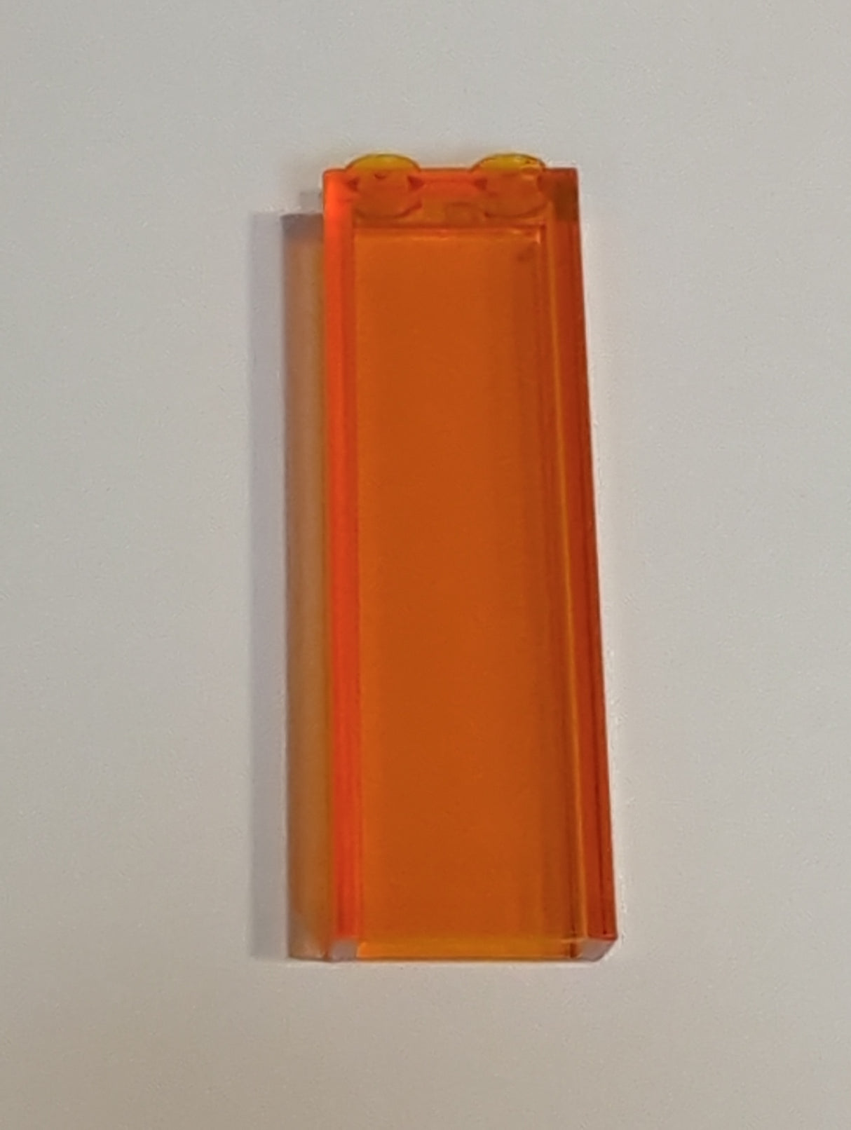 NEU Stein 1 x 2 x 5 - Geblockte offene Noppen oder hohle Noppen transparent orange