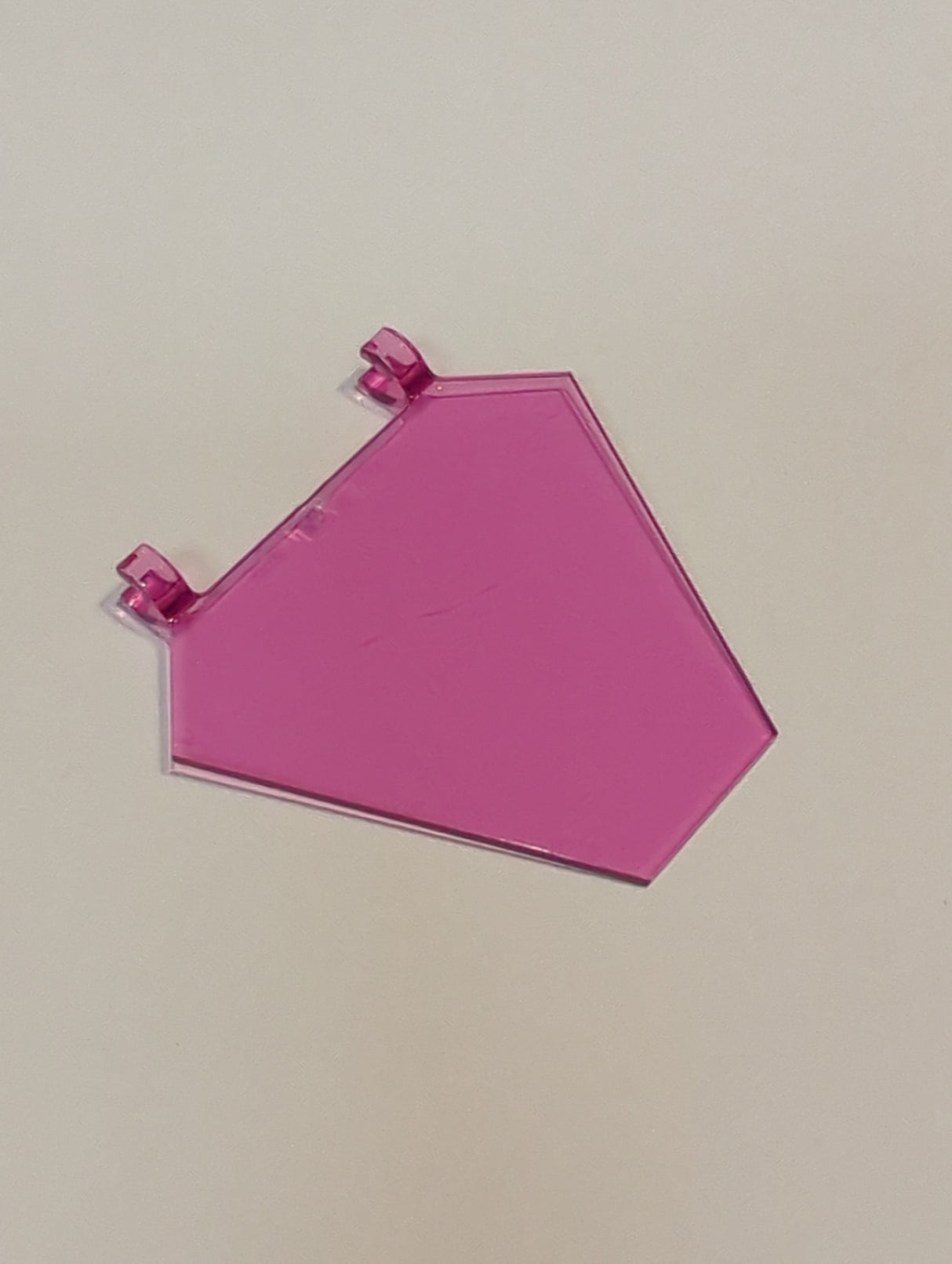 NEU Fahne 5 x 6 Hexagonal transparent knallpink