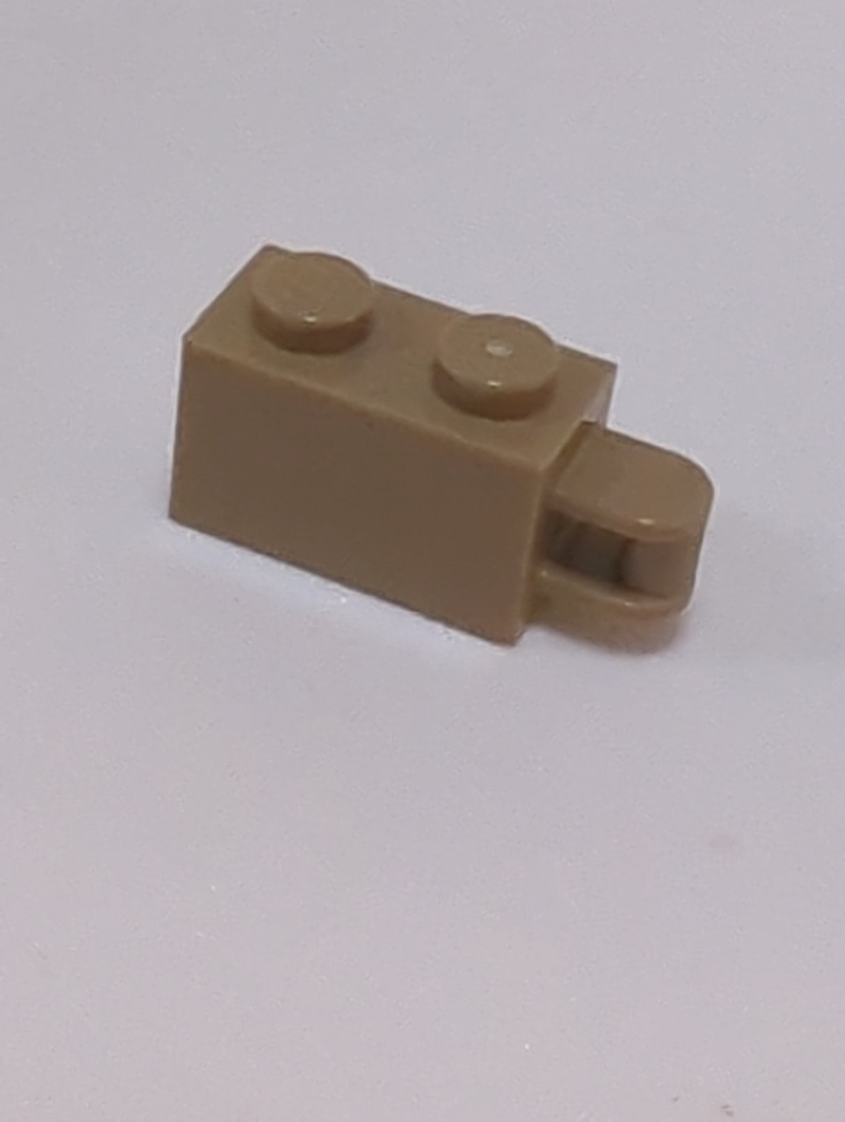 NEU Stein, modifiziert 1 x 2 mit Bargriff am Ende - Bar bündig mit der Kante dunkelbeige