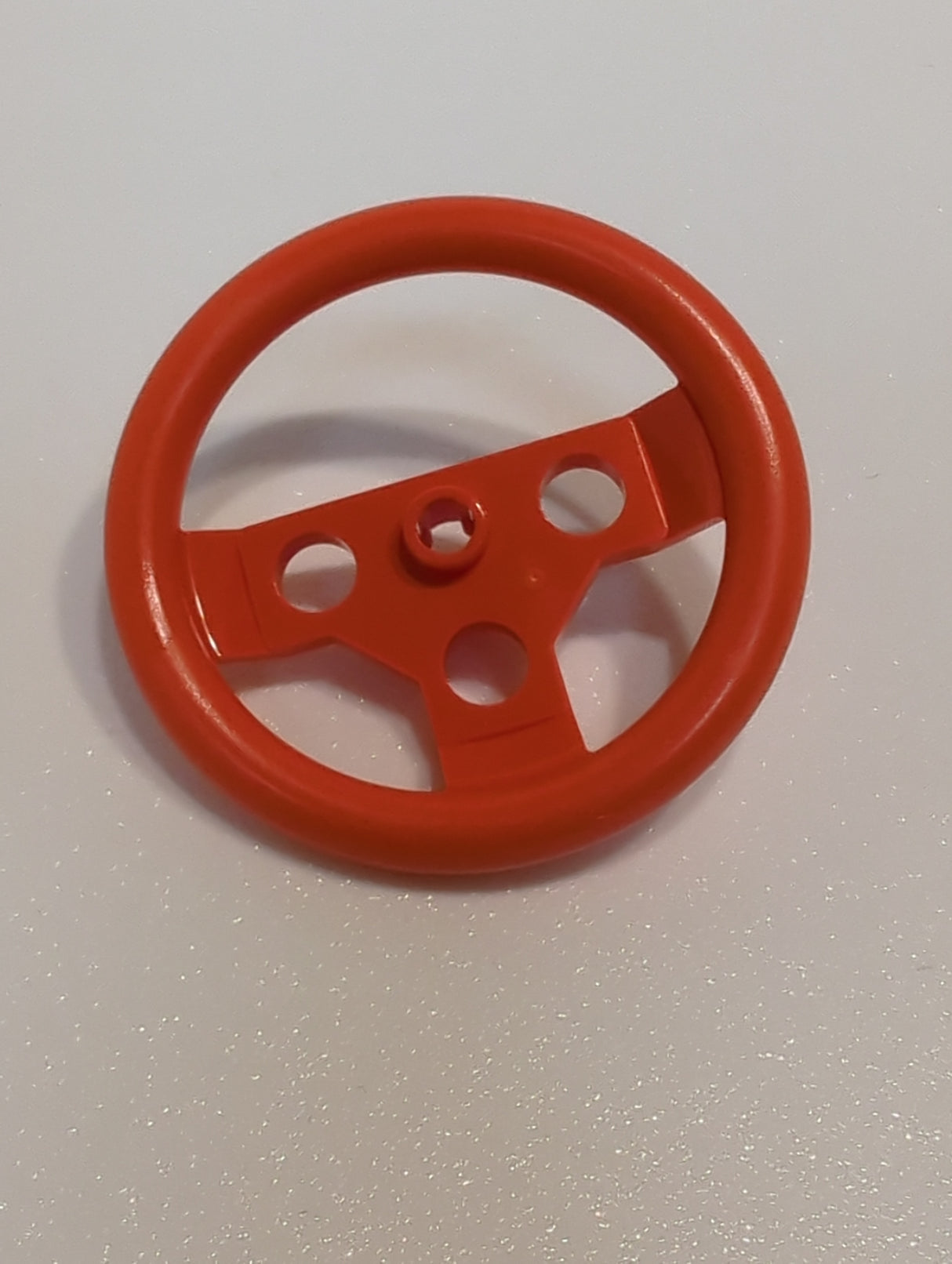 NEU Technik Lenkrad groß mit Achsloch rotorange