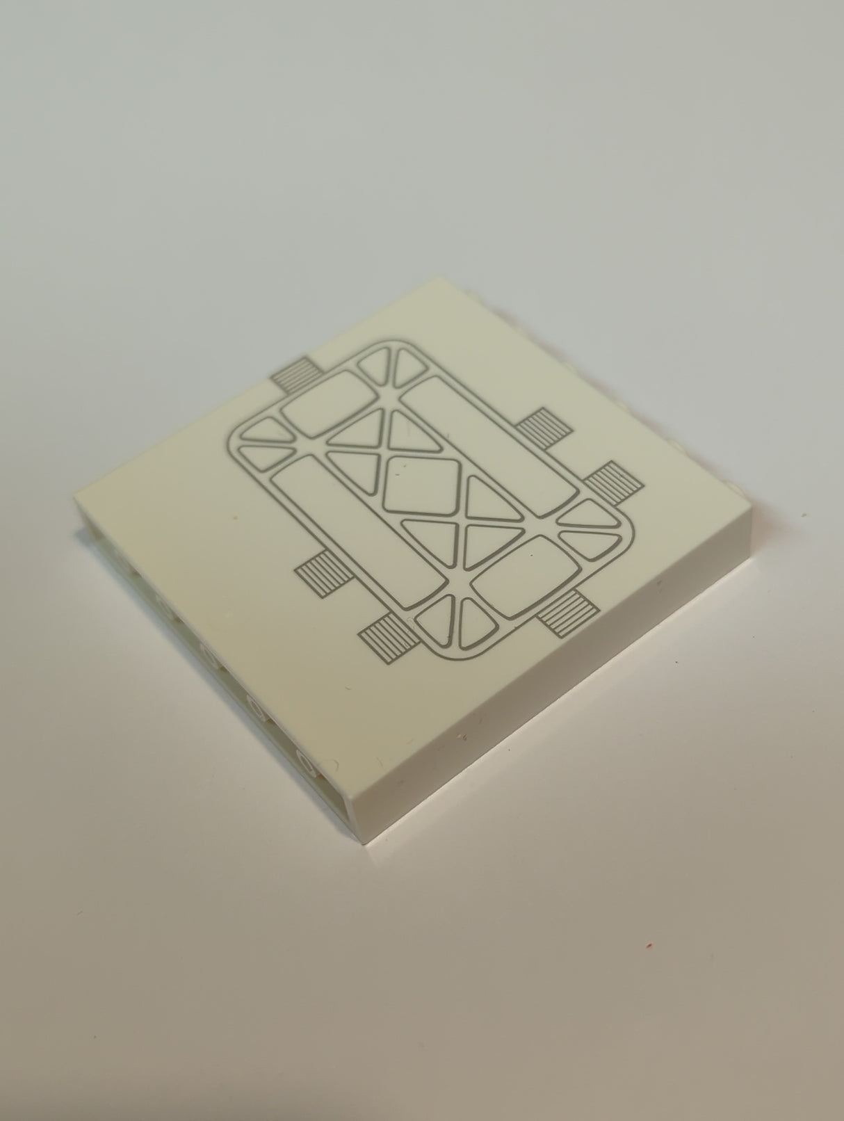 NEU Paneel 1 x 6 x 5 mit SW Tantive IV Tür mit hellgrauen Linien und Gittermuster weiß