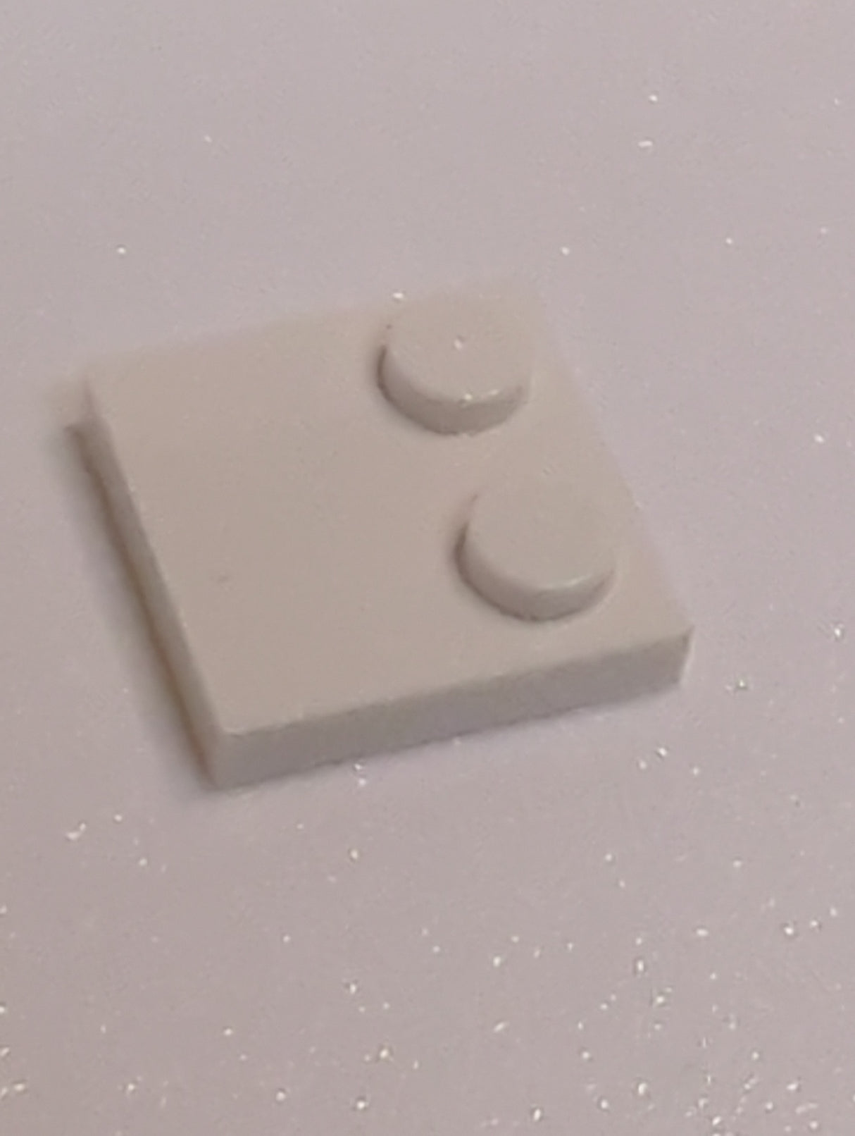 NEU Fliese, Modifiziert 2 x 2 mit Noppen am Rand weiss