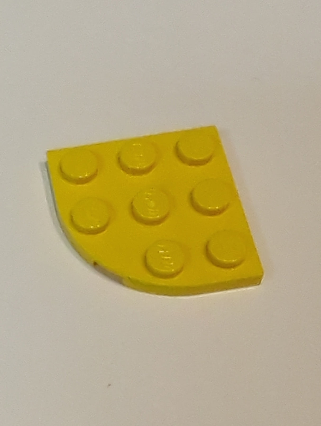 NEU Platte, Runde Ecke 3 x 3 gelb