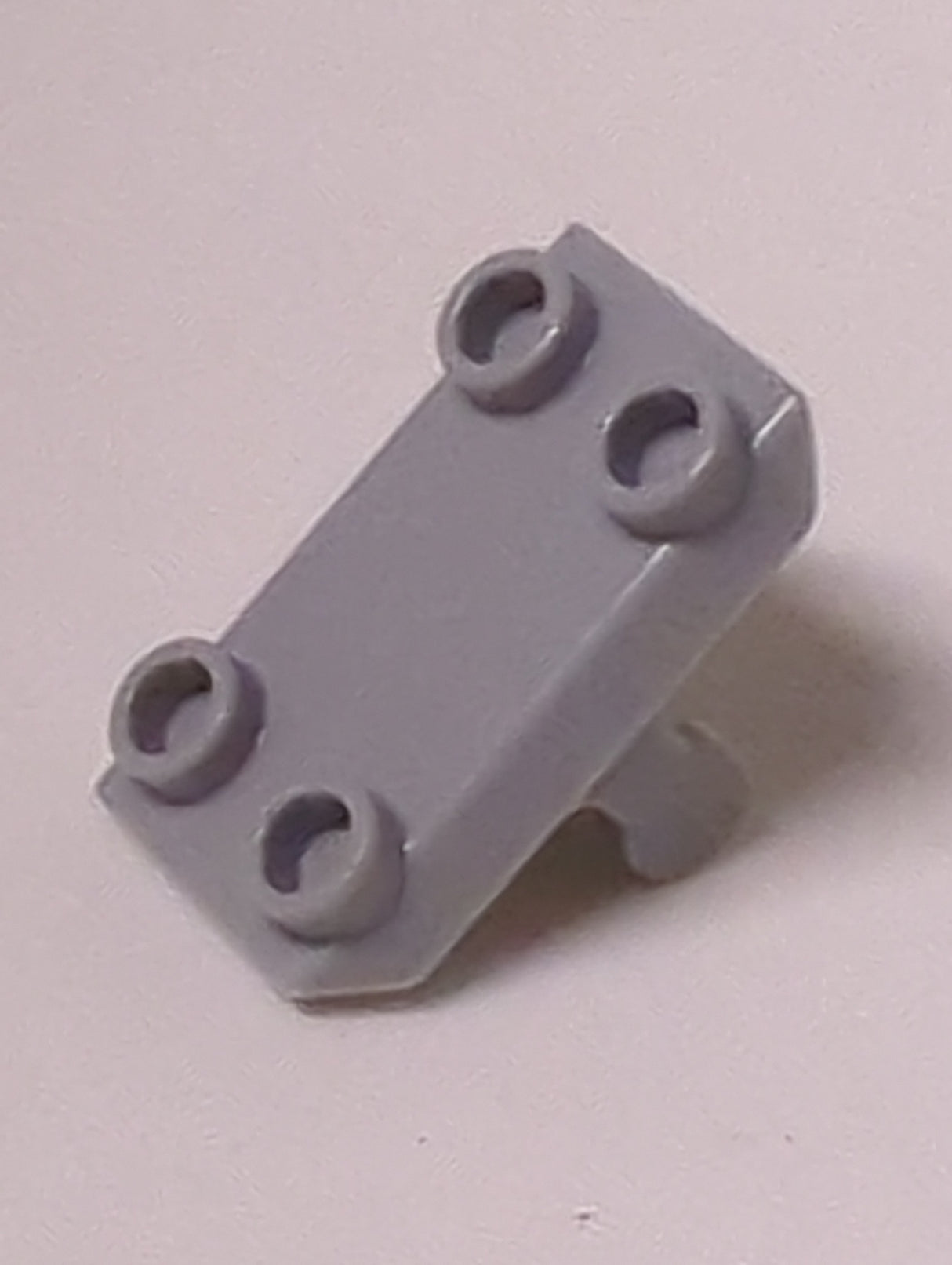 NEU Platte, modifiziert 2 x 3 invert mit 4 Noppen und Griff (Rocker Plate) neuhellgrau