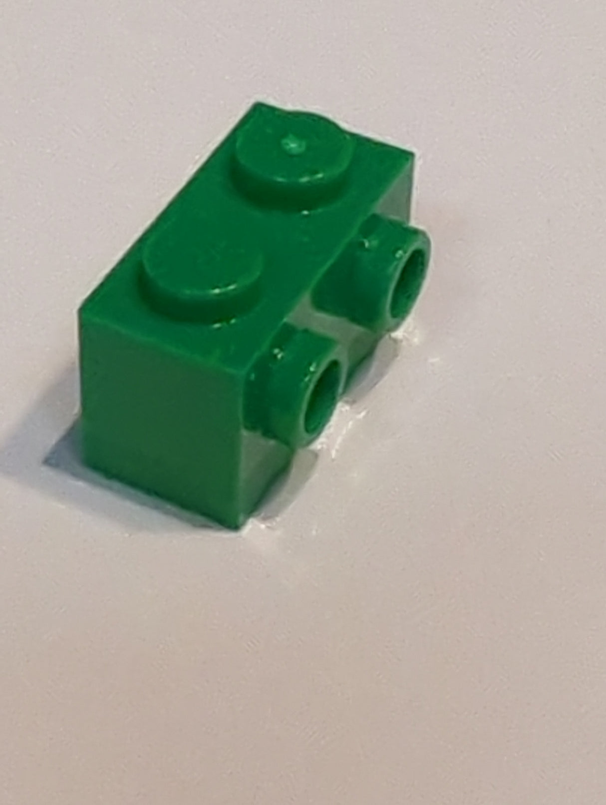 NEU Stein, modifiziert 1 x 2 mit Nieten an der Seite grün