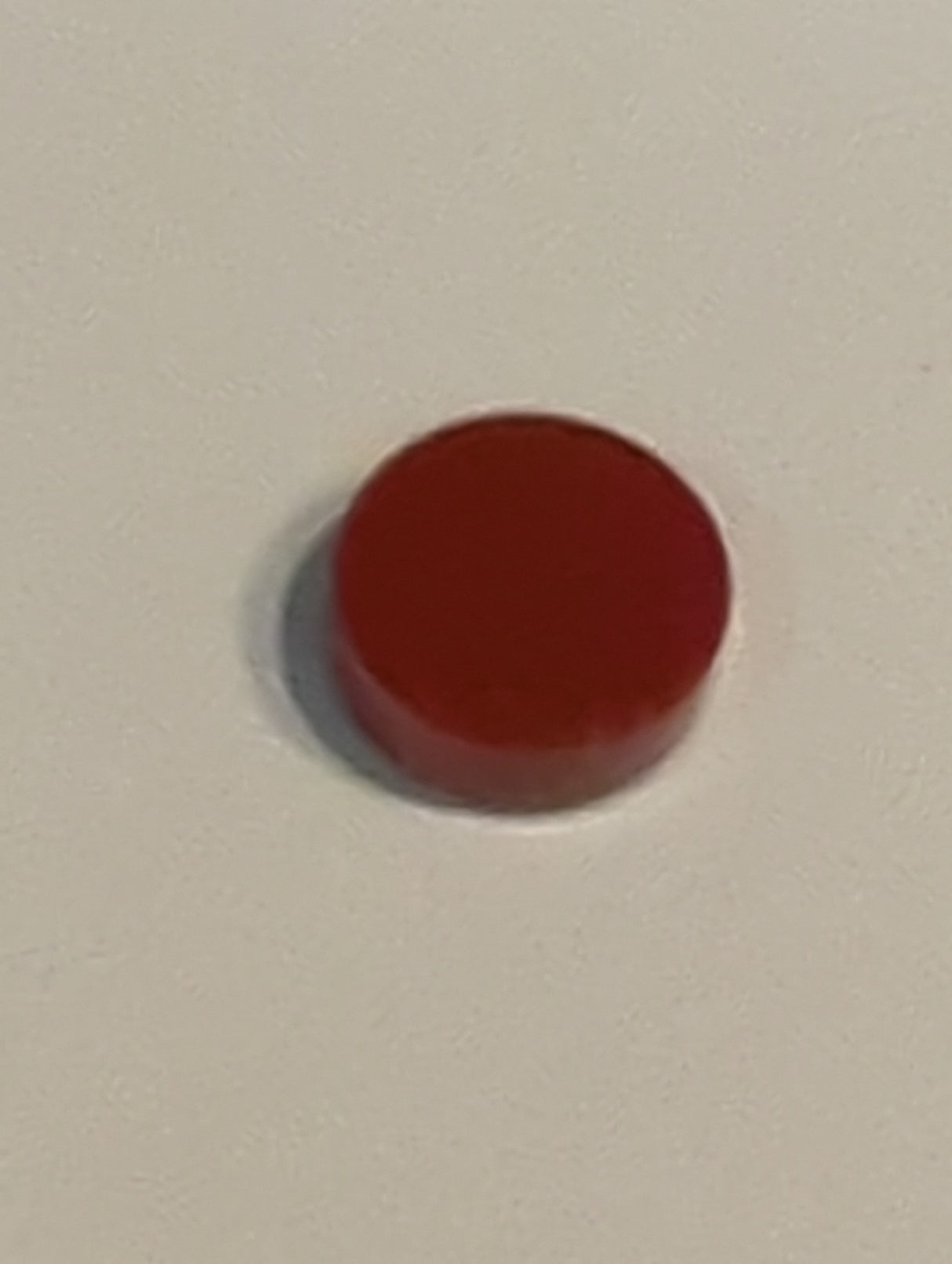 NEU Fliese, rund 1 x 1 dunkelrot