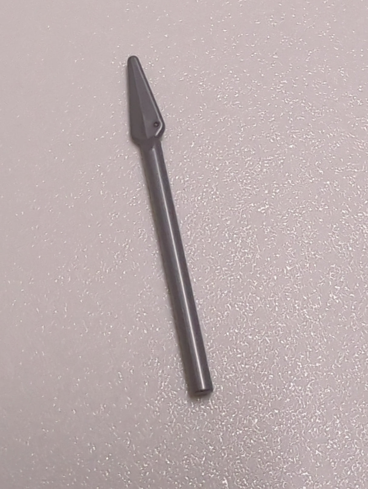 NEU Minifigur, Waffen-Pike / Speer - Griff mit flachem Ende pearlsilber