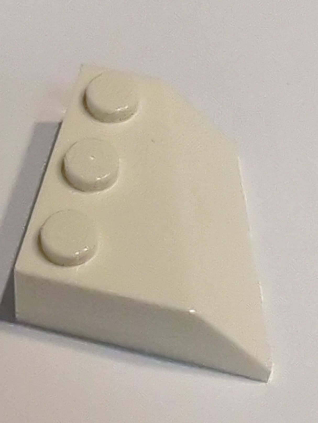 NEU Keilstein 3 x 3 gebogen rechts weiss