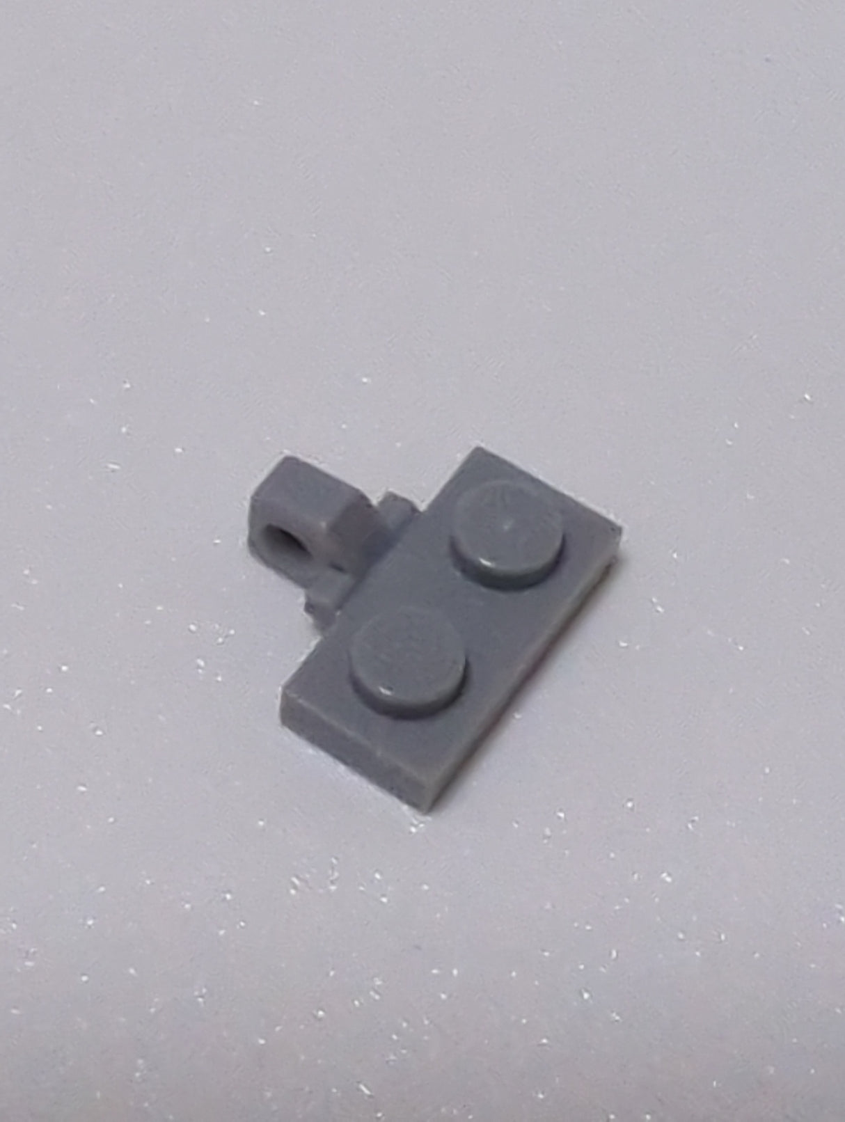 NEU Hinge Plate 1 x 2 Locking with 1 Finger on Side without Bottom Groove neuhellgrau light bluish gray