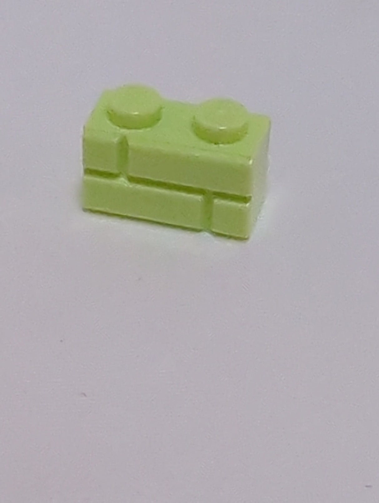 NEU Stein, modifiziert 1 x 2 mit Mauerprofil mintgrün