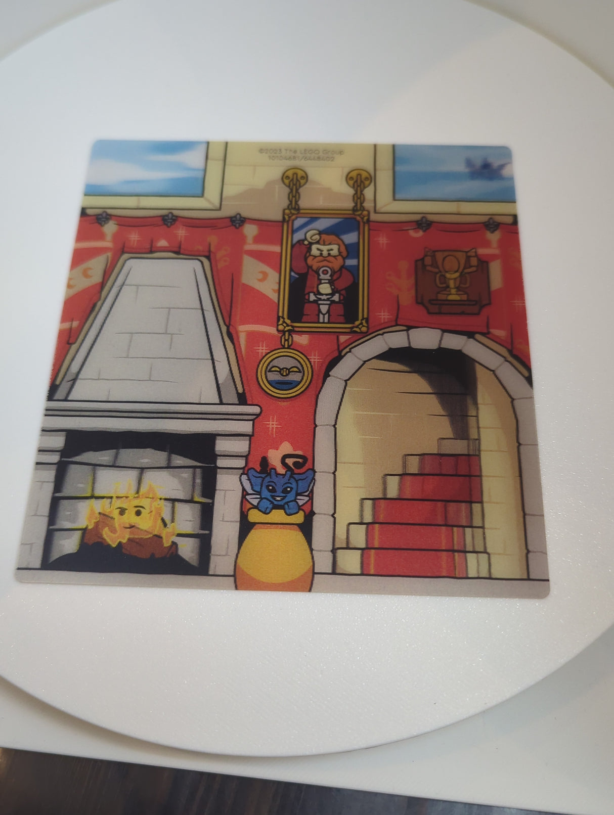 NEU Plastic 3D Backdrop with Gryffindor Common Room Pattern