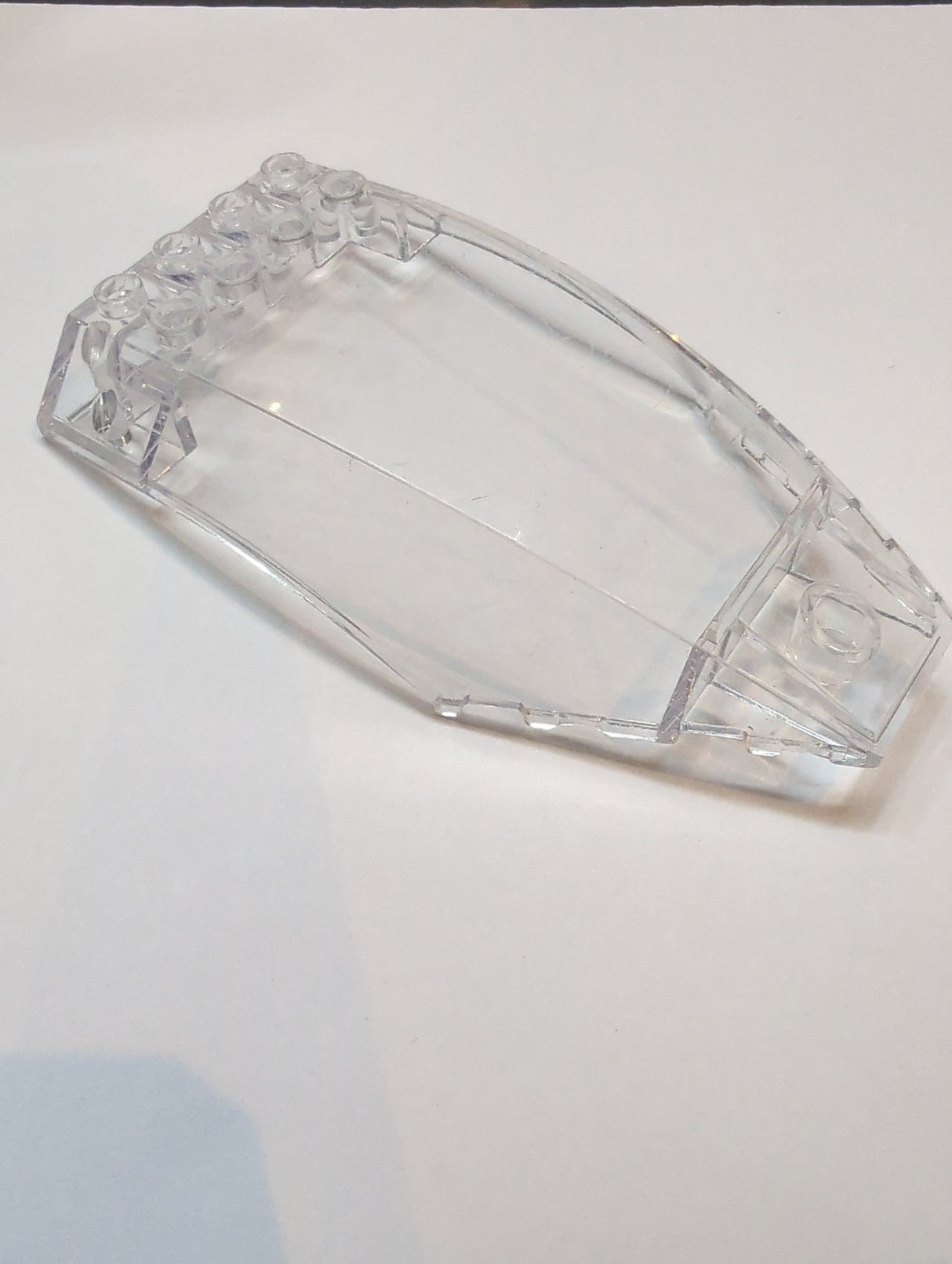 10x6x2 Windschutzscheibe gebogen transparent weiss trans clear