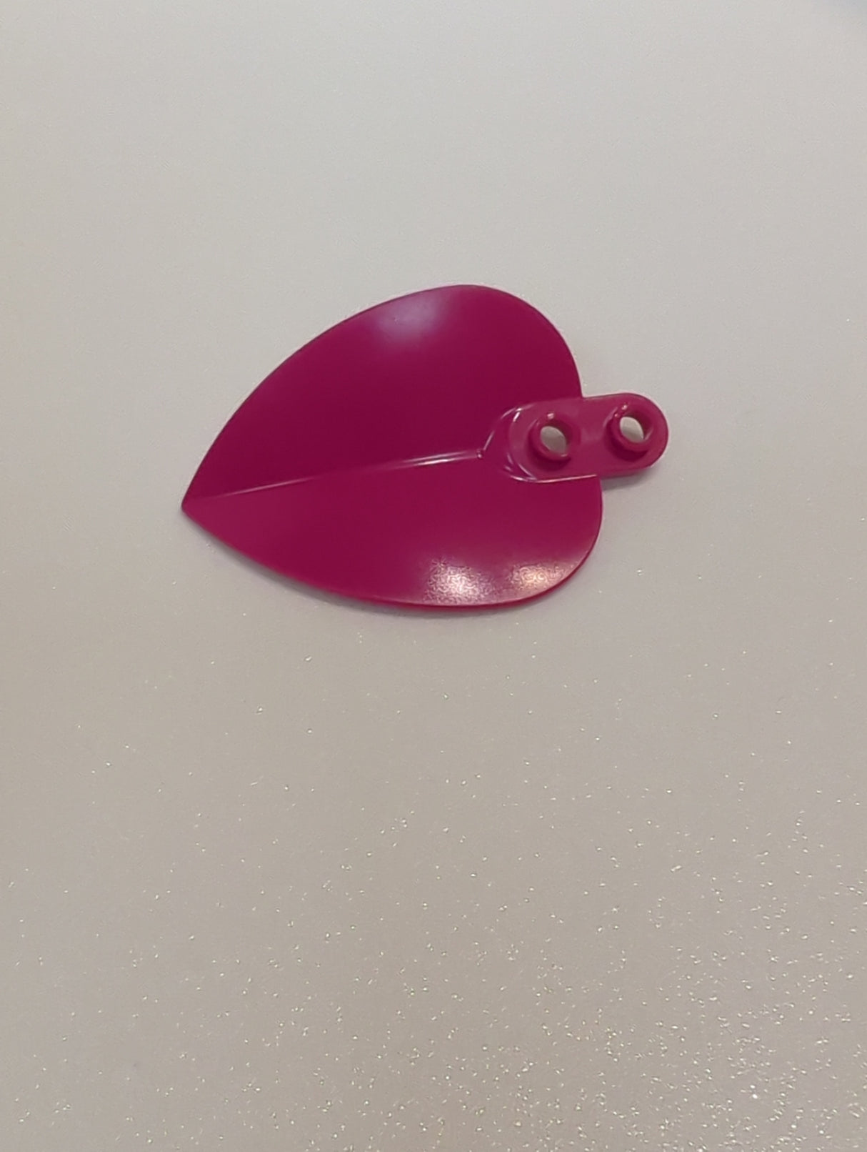 NEU Pflanzenplatte, rund 1 x 2 mit spitzem Blatt magenta