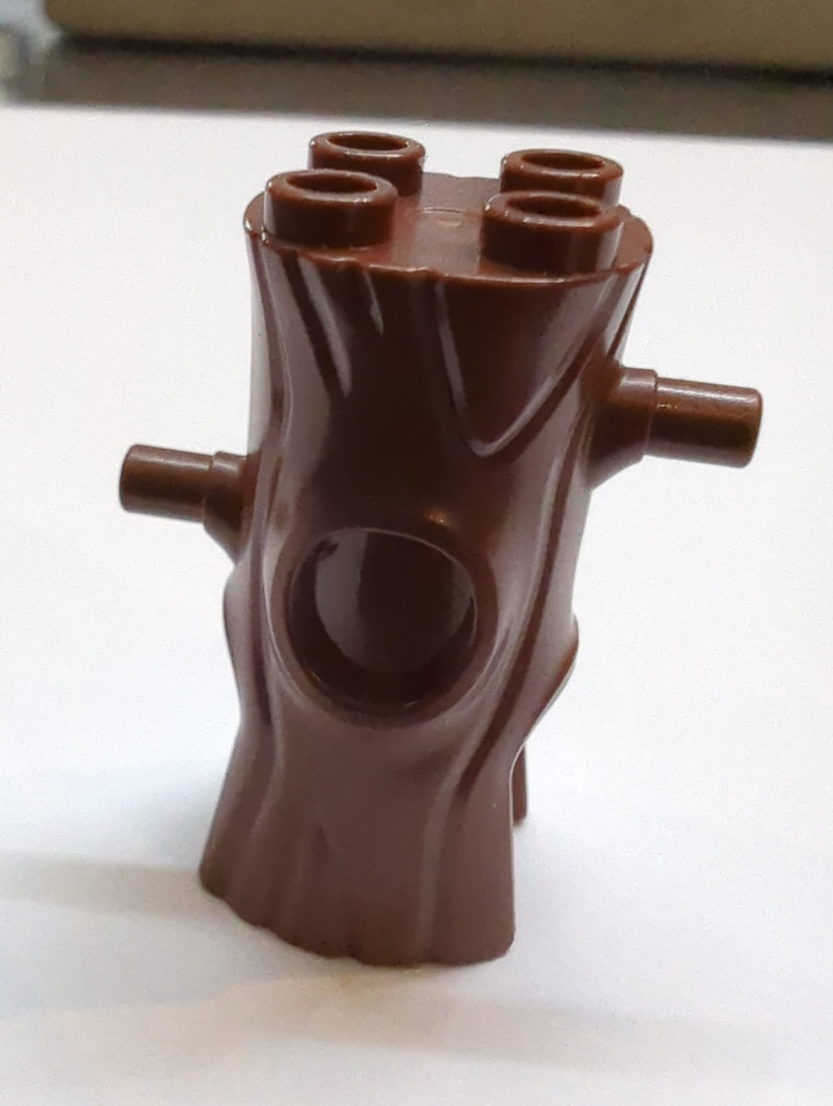 NEU Minifigur, Kopfbedeckung, Kopfbedeckung, Kostüm Baumstamm neubraun