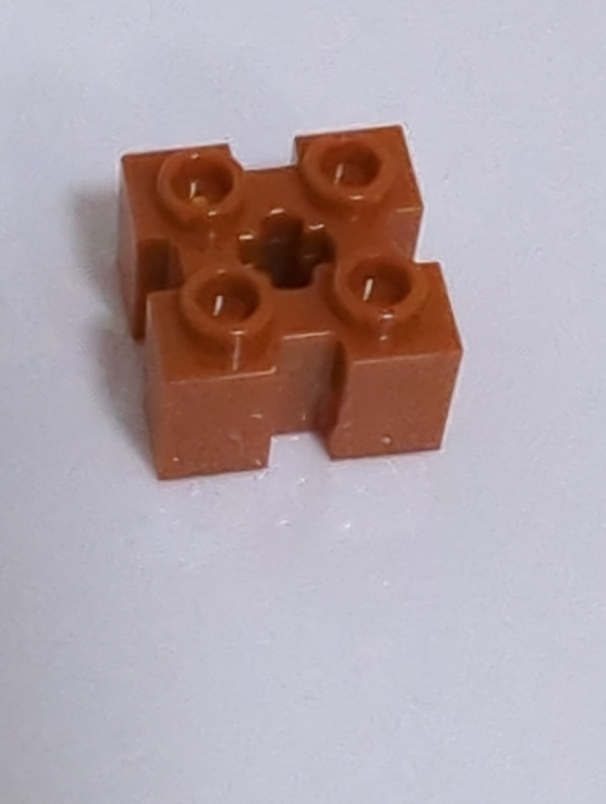NEU Brick, Modified 2 x 2 with Grooves and Axle Hole dunkelorange dark orange