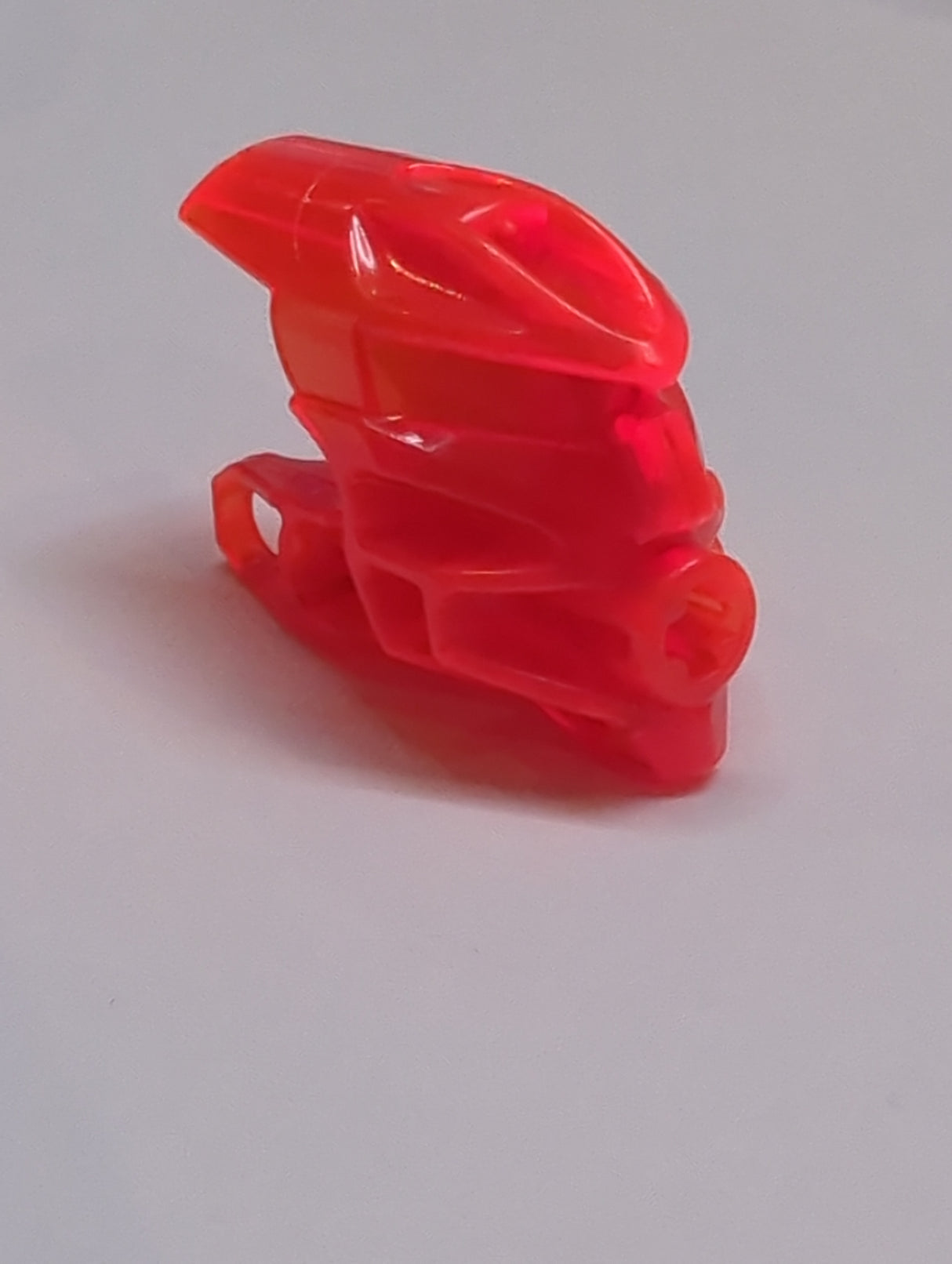 Bionicle Kopf Connector Block (Av-Matoran) transparent neonorange