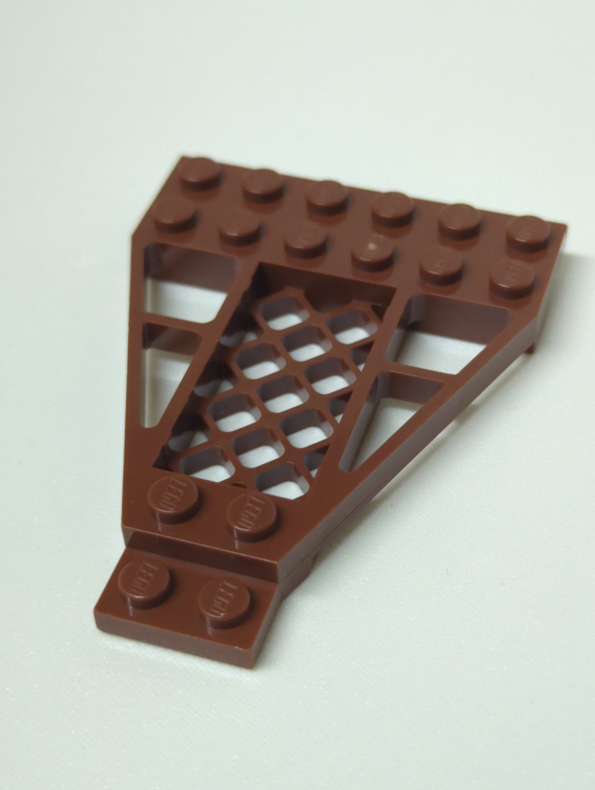 NEU Platte, Keil mit Gitter 8 x 6 x 2/3 neubraun