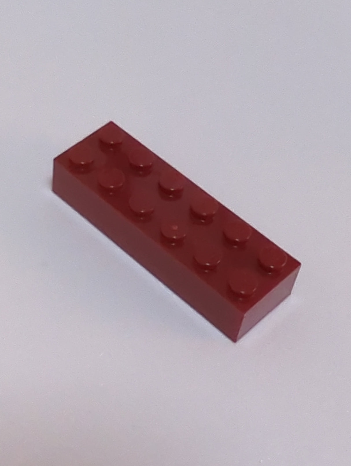 NEU 2 x 6 Stein dunkelrot