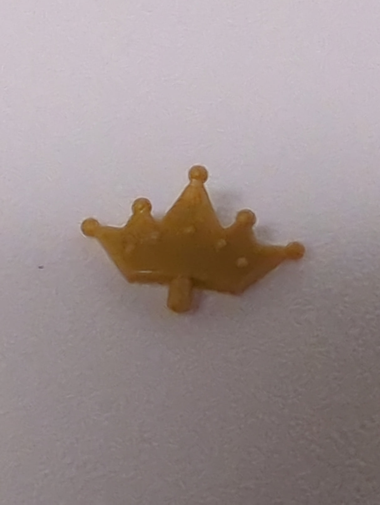 NEU Minifigur Krone, Tiara 5 Spitzen, runde Enden pearlgold