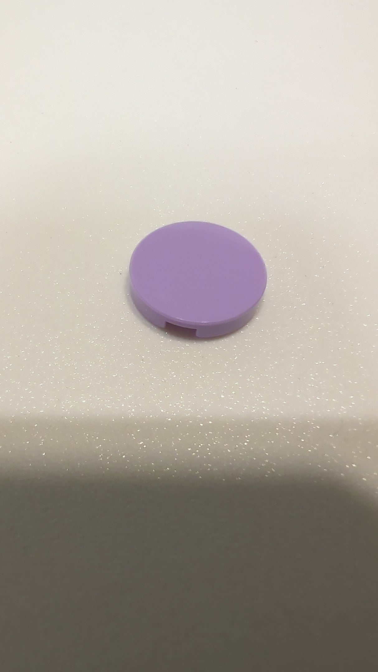 NEU Fliese, rund 2 x 2 mit Noppenhalter lavendel (hell)