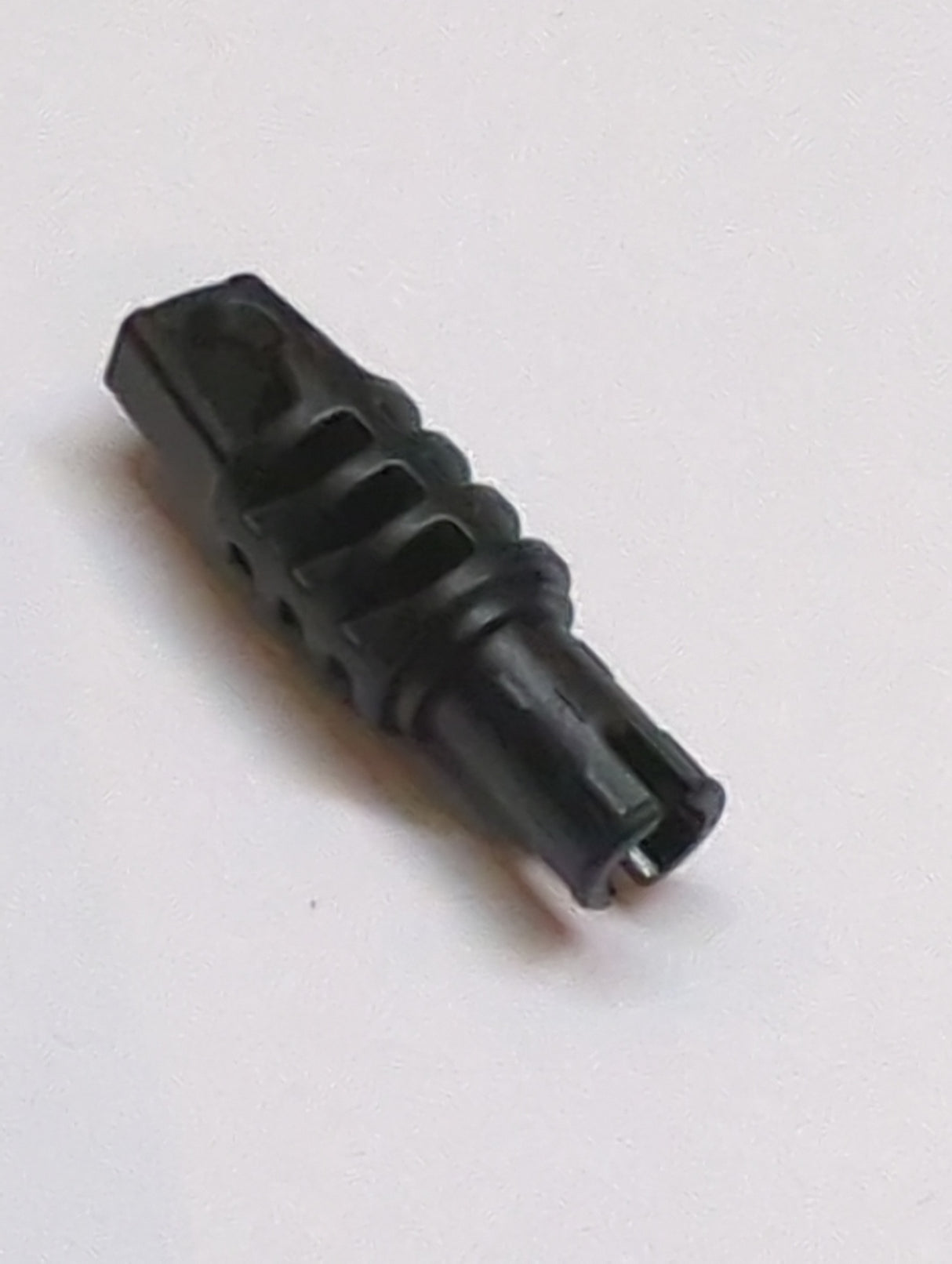 NEU Scharnierzylinder 1 x 3 Verriegelung mit 1 Finger und Stift mit Rundloch und Reibrippen an den Enden schwarz