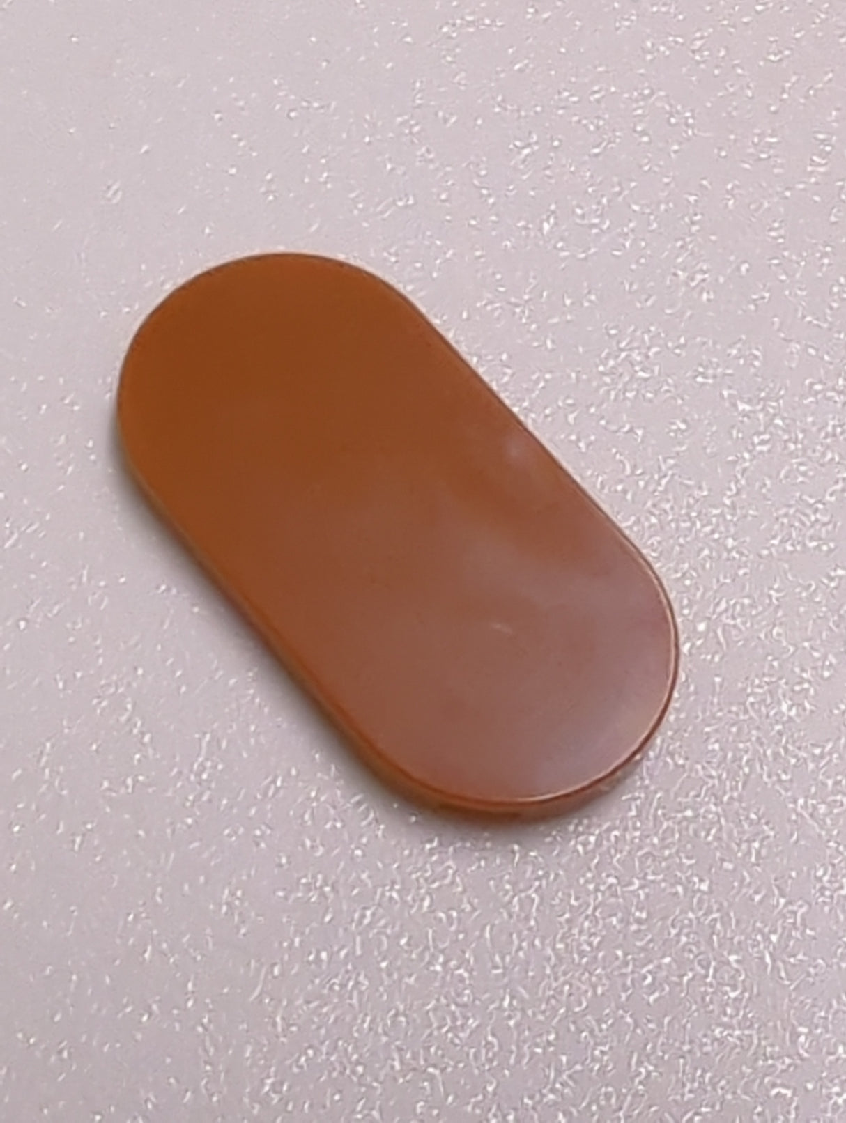 NEU Fliese rund 2 x 4 Oval dunkelorange