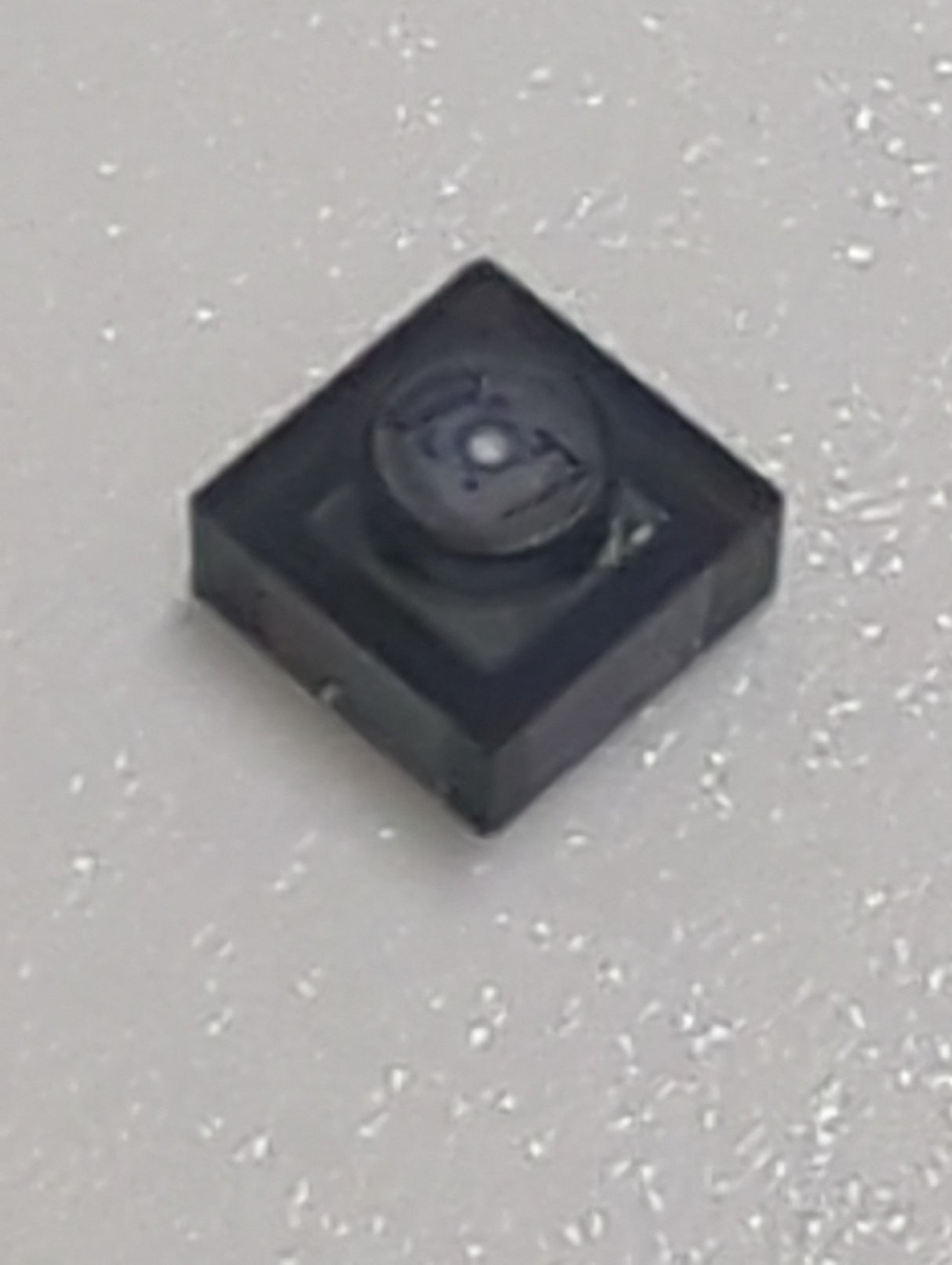 NEU Platte 1 x 1 transparent schwarz (neu)